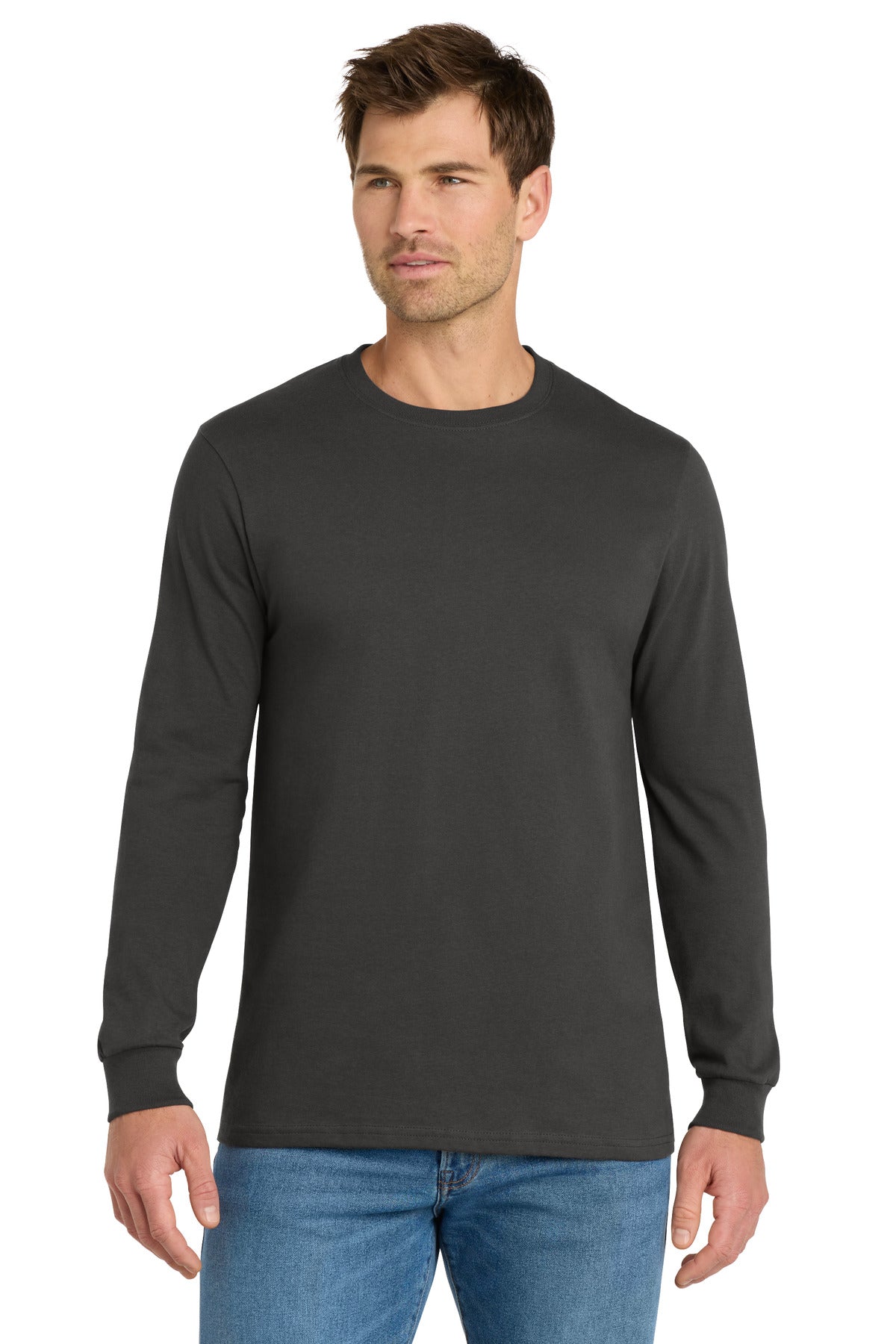 Custom Embroidery or DTF Print - Volunteer Knitwear ™  Chore Long Sleeve Tee VL60LS