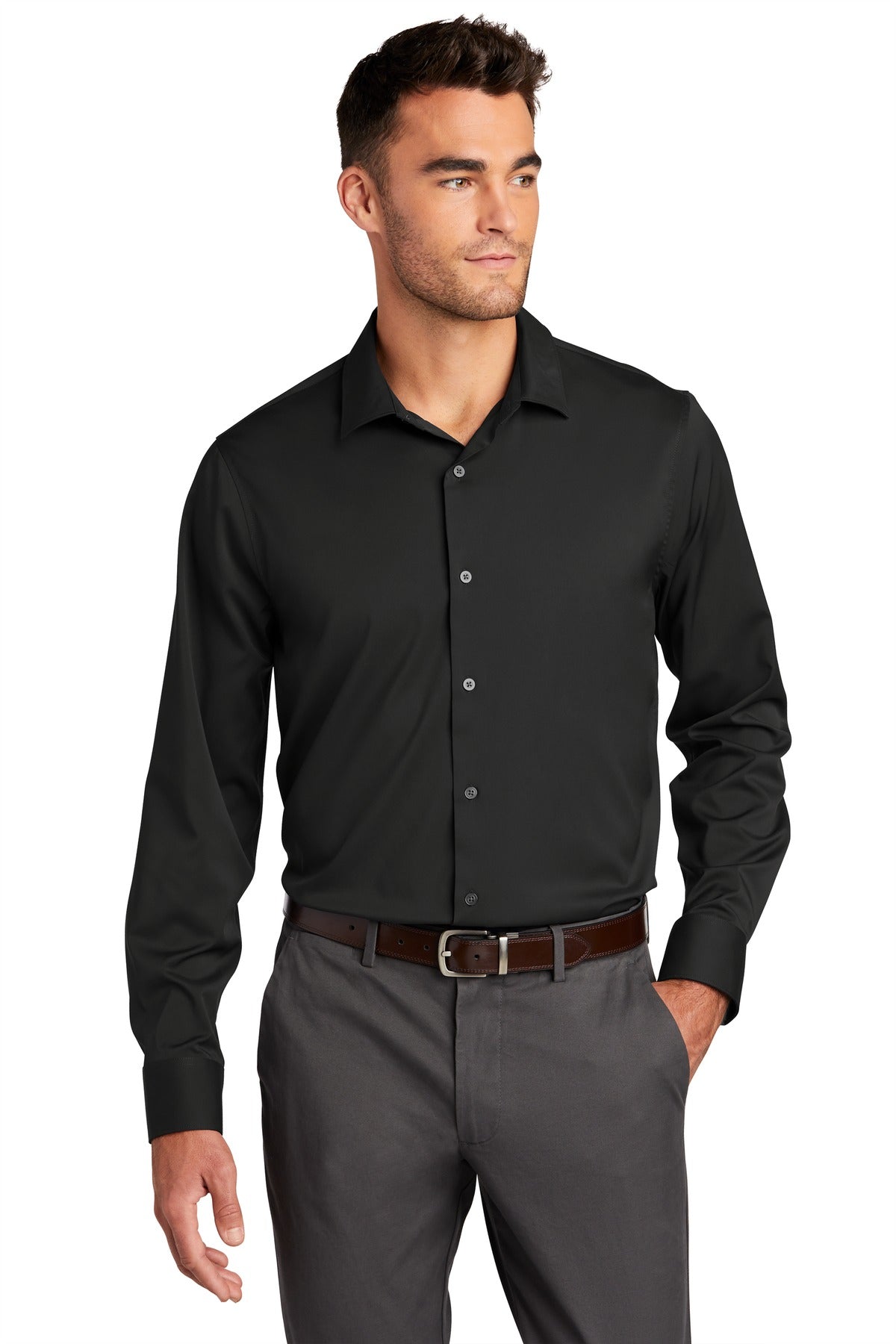 Custom Embroidered - Port Authority © City Stretch Shirt W680