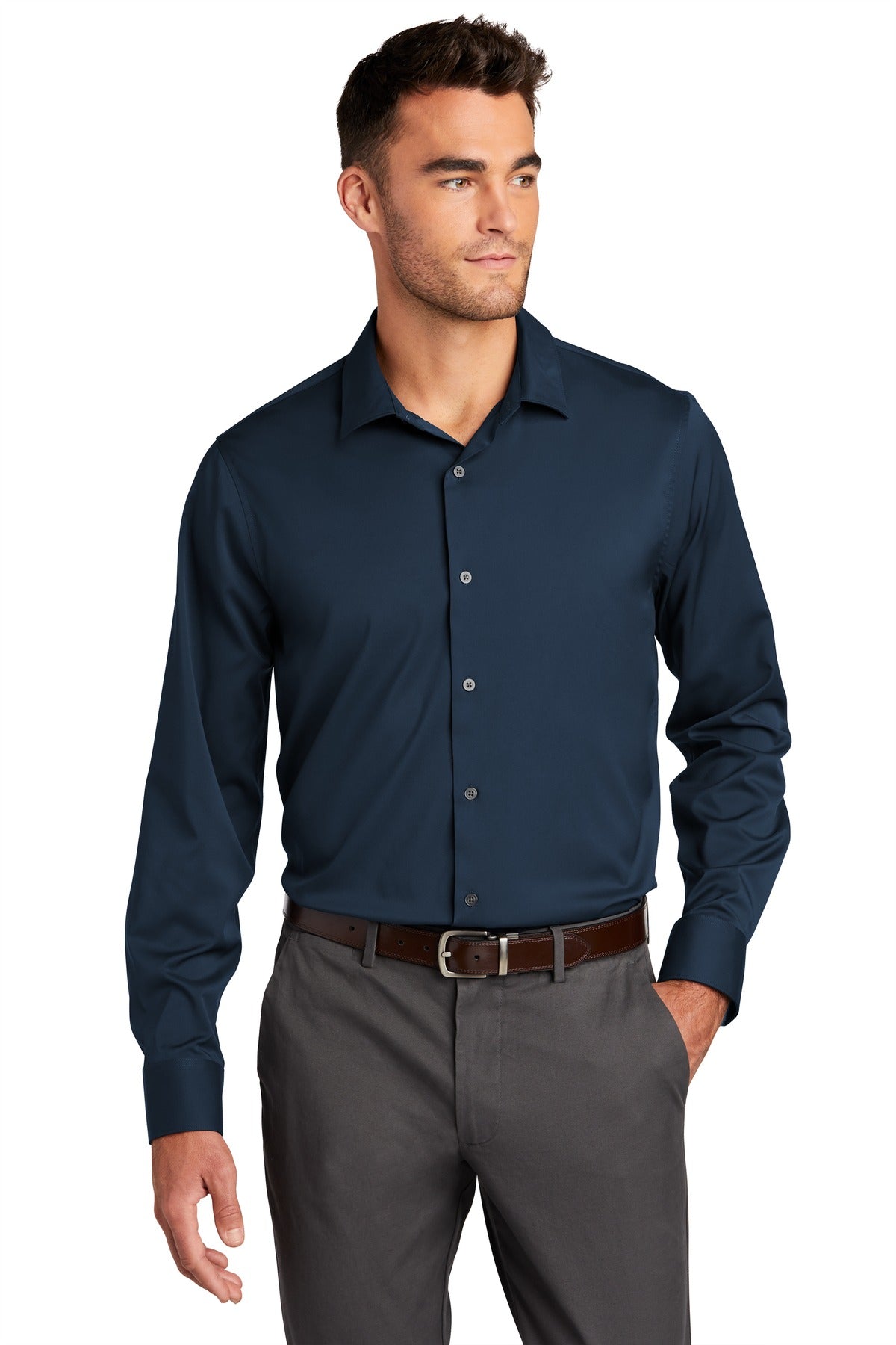Custom Embroidered - Port Authority © City Stretch Shirt W680