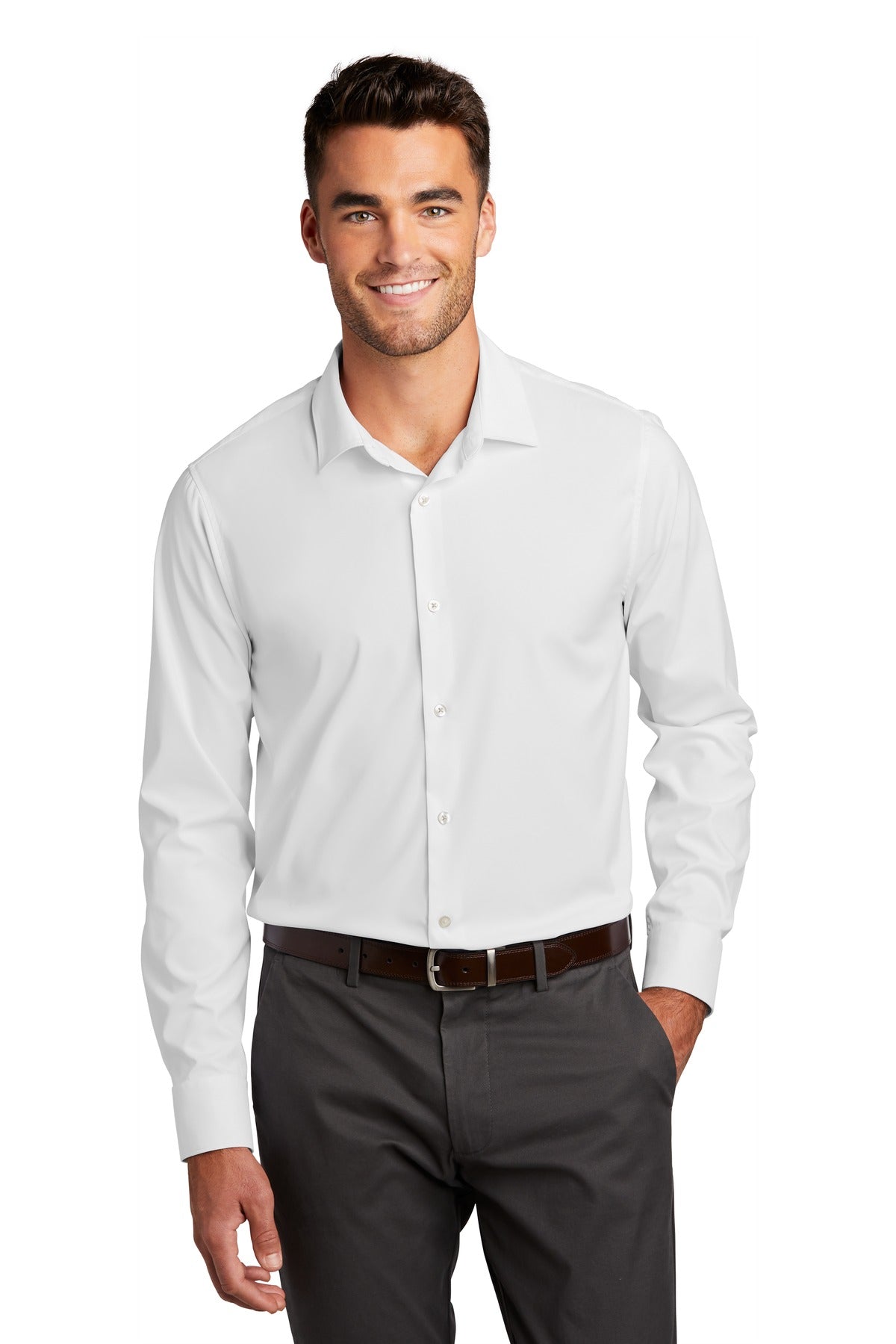 Custom Embroidered - Port Authority © City Stretch Shirt W680