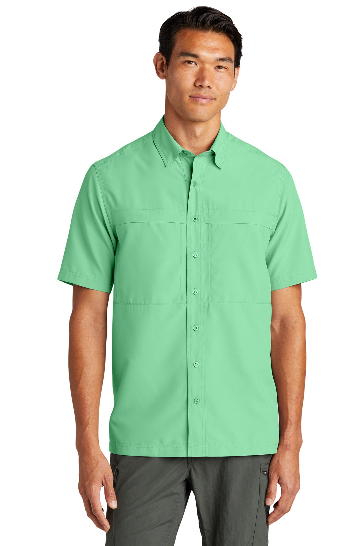 Custom Embroidery or DTF Print - Port Authority ®  Short Sleeve UV Daybreak Shirt W961