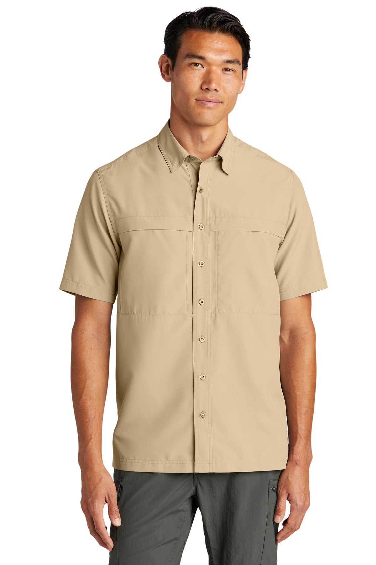 Custom Embroidery or DTF Print - Port Authority ®  Short Sleeve UV Daybreak Shirt W961