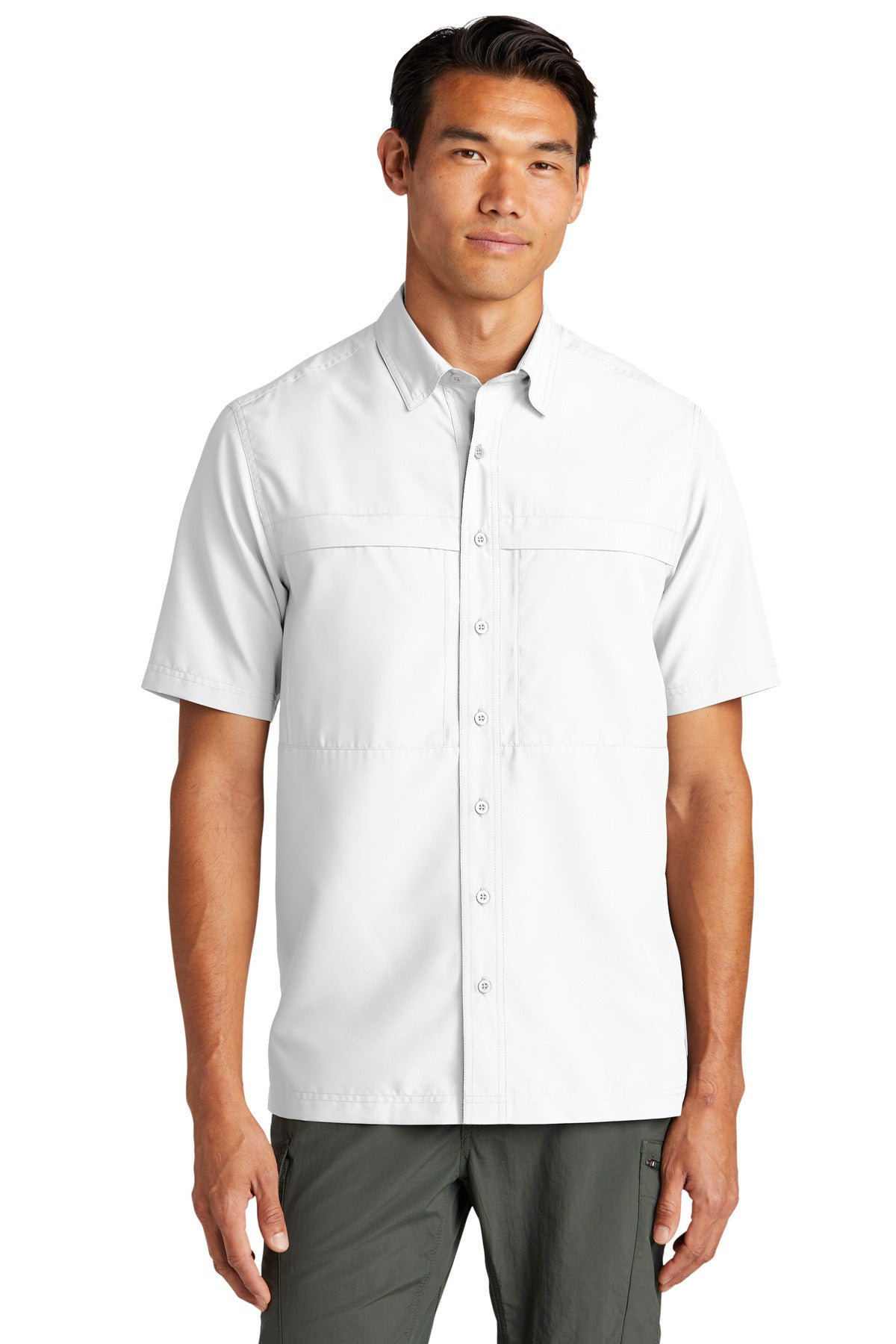 Custom Embroidery or DTF Print - Port Authority ®  Short Sleeve UV Daybreak Shirt W961