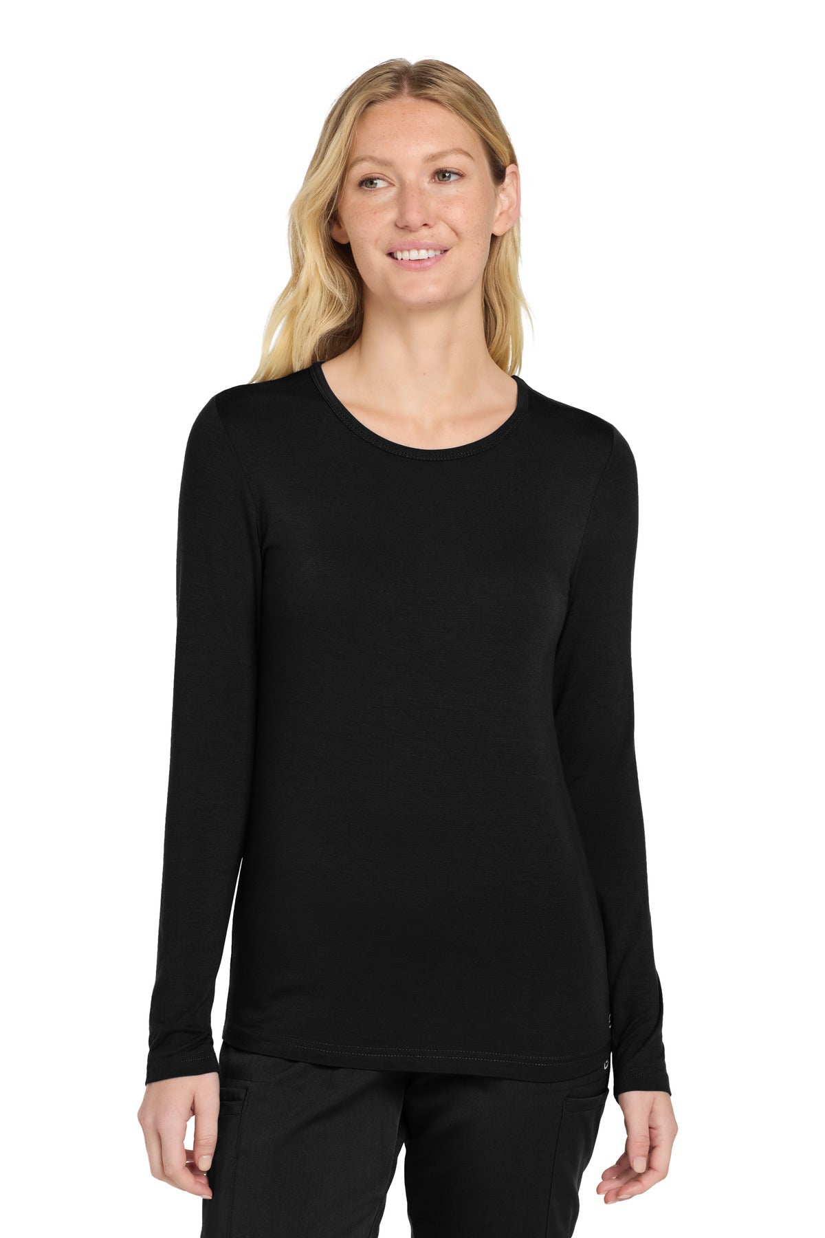 Custom Embroidery or DTF Print - Wink ®  Women's Long Sleeve Layer Tee WW4029