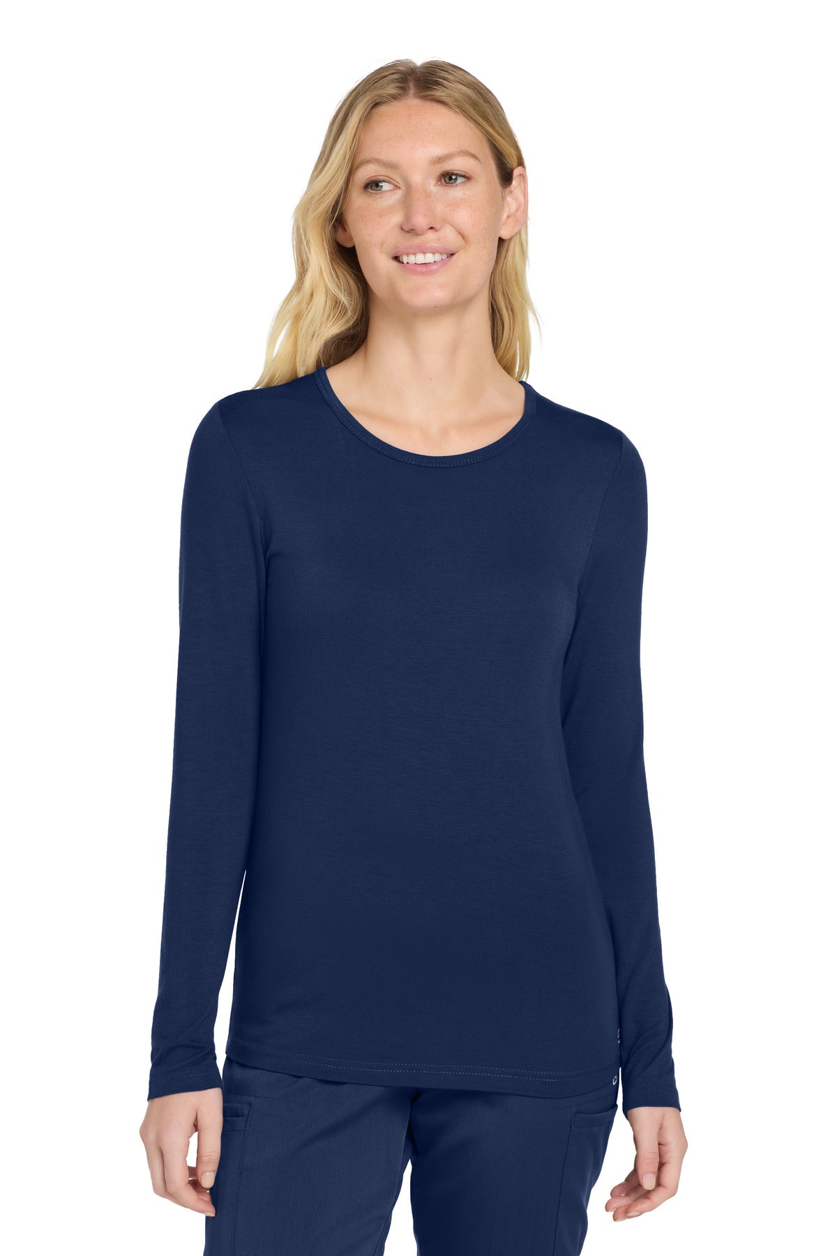 Custom Embroidery or DTF Print - Wink ®  Women's Long Sleeve Layer Tee WW4029