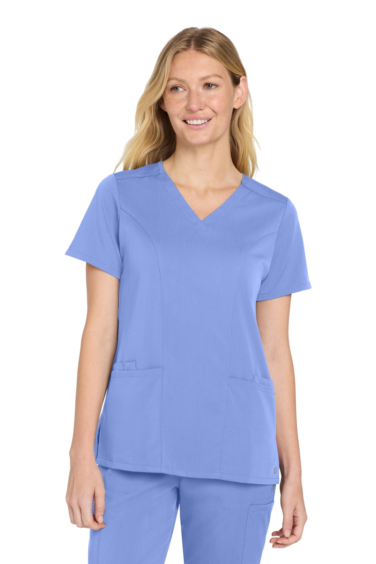 Custom Embroidery or DTF Print - Wink ®  Women's Premiere Flex ™  V-Neck Top WW4168