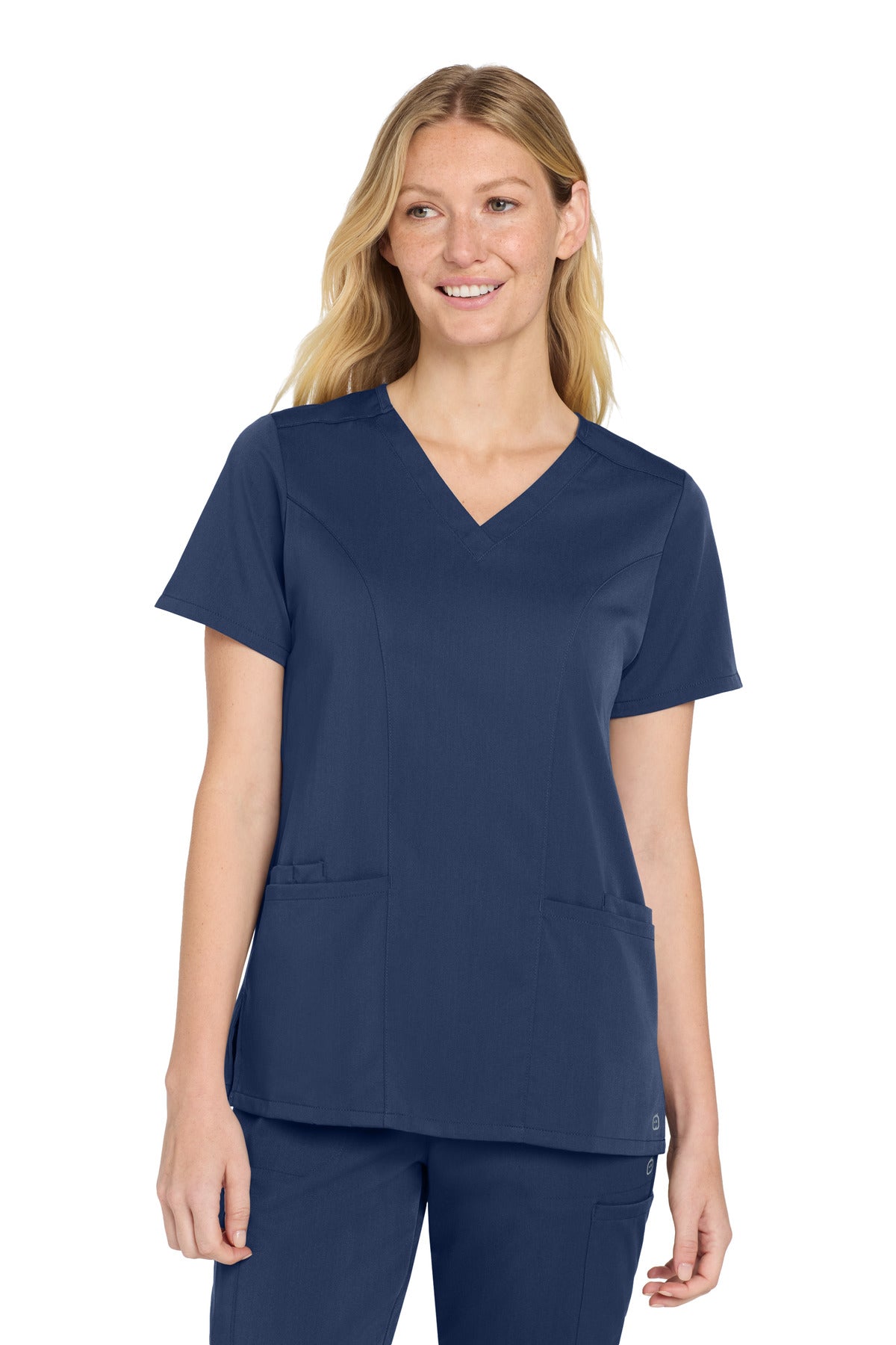 Custom Embroidery or DTF Print - Wink ®  Women's Premiere Flex ™  V-Neck Top WW4168