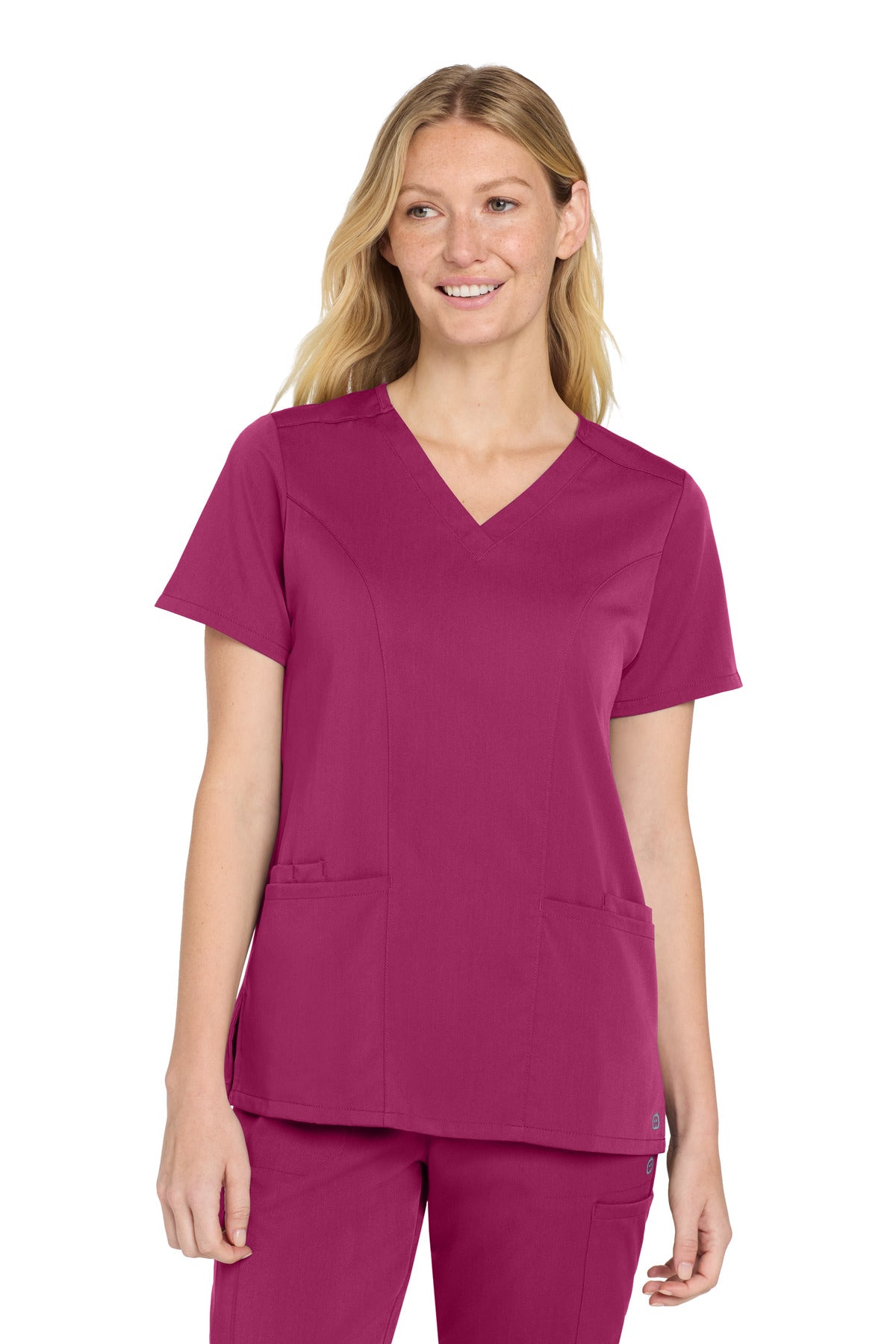 Custom Embroidery or DTF Print - Wink ®  Women's Premiere Flex ™  V-Neck Top WW4168