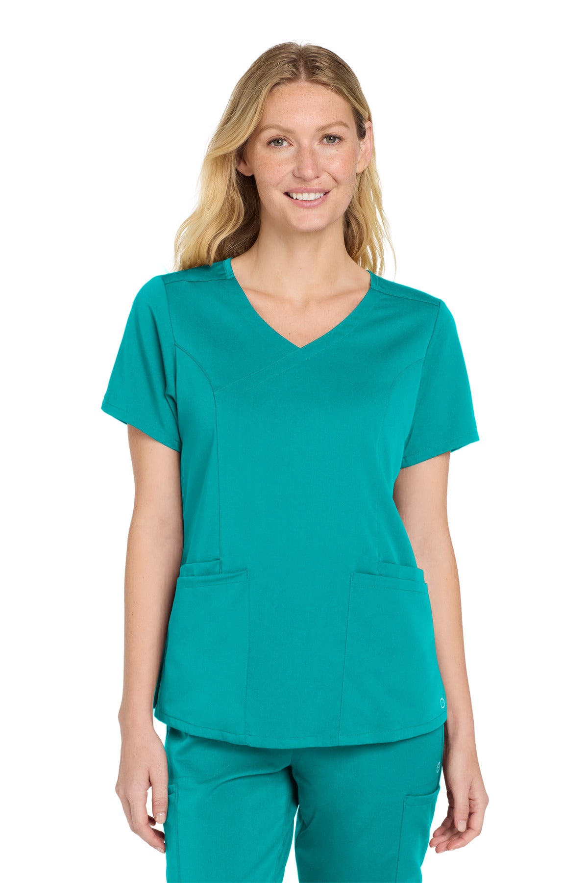 Custom Embroidery or DTF Print - Wink ®  Women's Premiere Flex ™  Mock Wrap Top WW4268