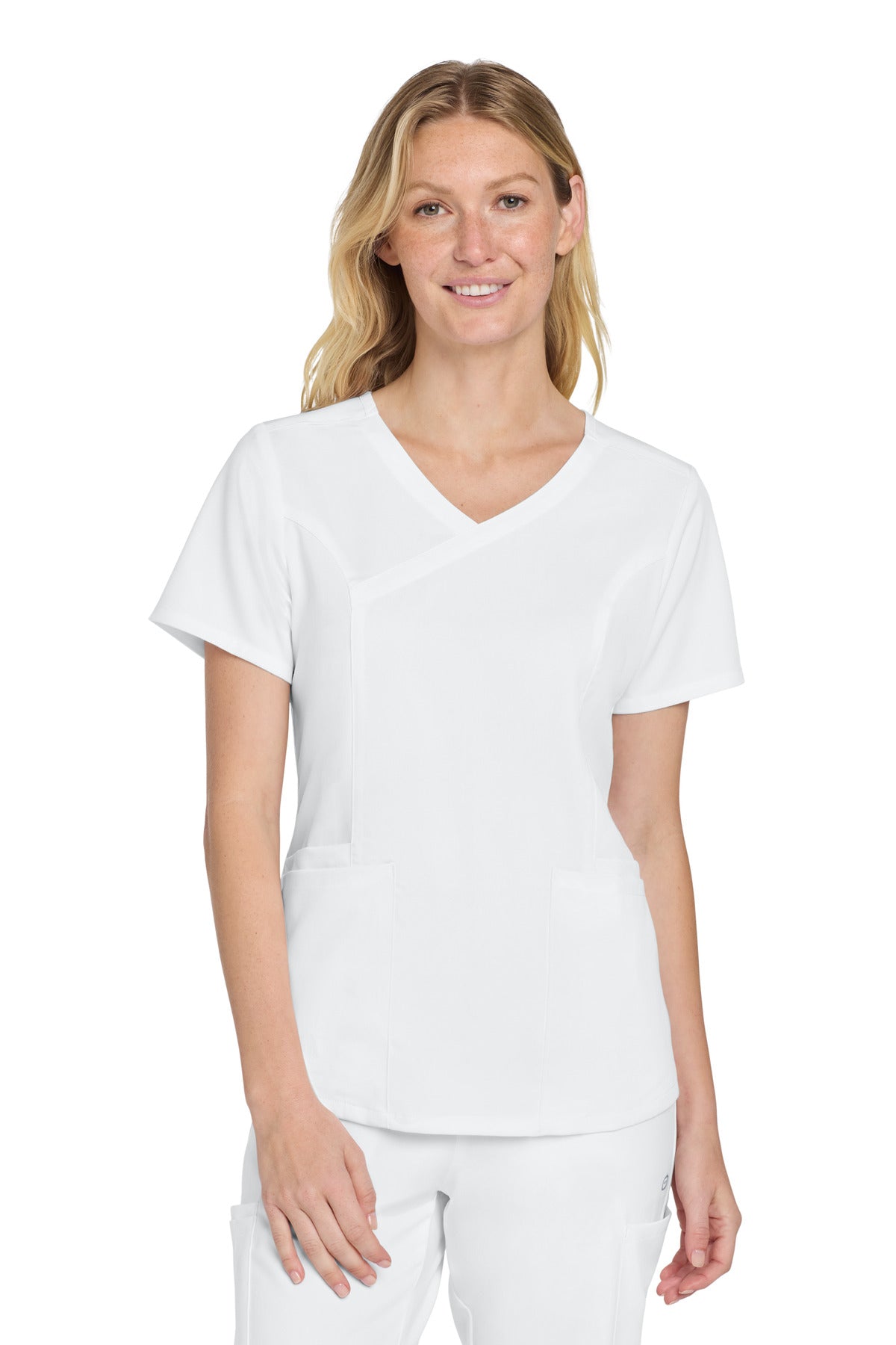 Custom Embroidery or DTF Print - Wink ®  Women's Premiere Flex ™  Mock Wrap Top WW4268