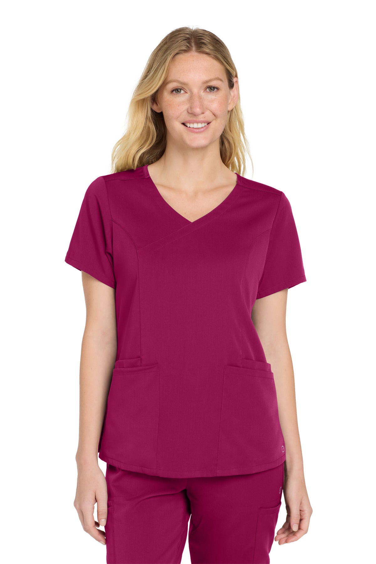 Custom Embroidery or DTF Print - Wink ®  Women's Premiere Flex ™  Mock Wrap Top WW4268