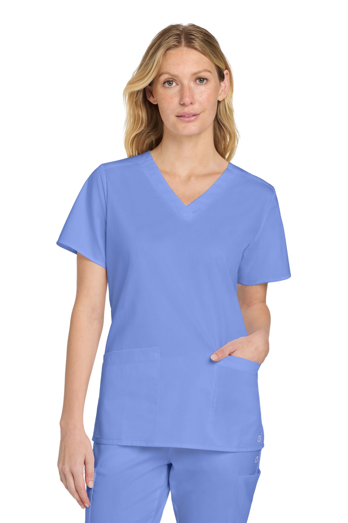 Custom Embroidery or DTF Print - Wink ®  Women's WorkFlex V-Neck Top WW4560