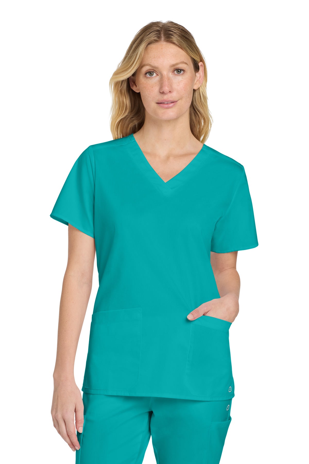Custom Embroidery or DTF Print - Wink ®  Women's WorkFlex V-Neck Top WW4560