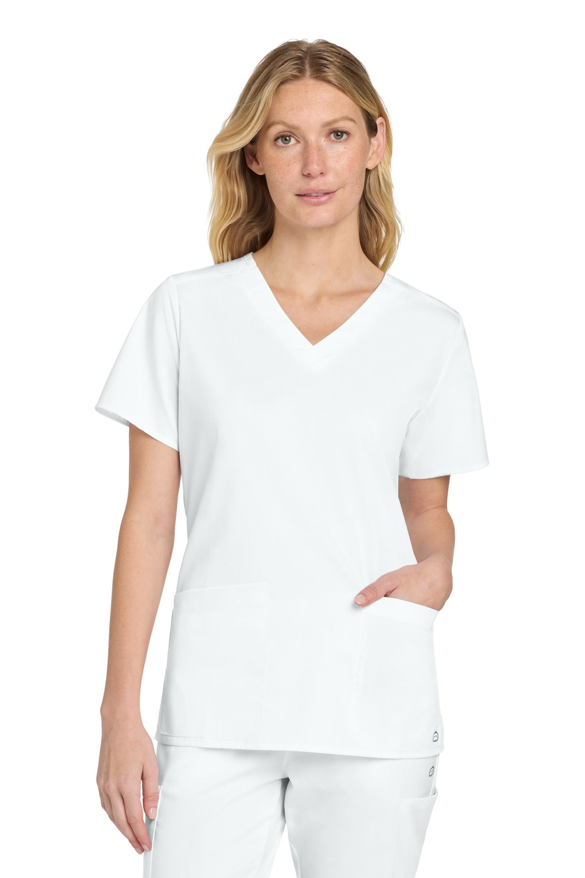 Custom Embroidery or DTF Print - Wink ®  Women's WorkFlex V-Neck Top WW4560