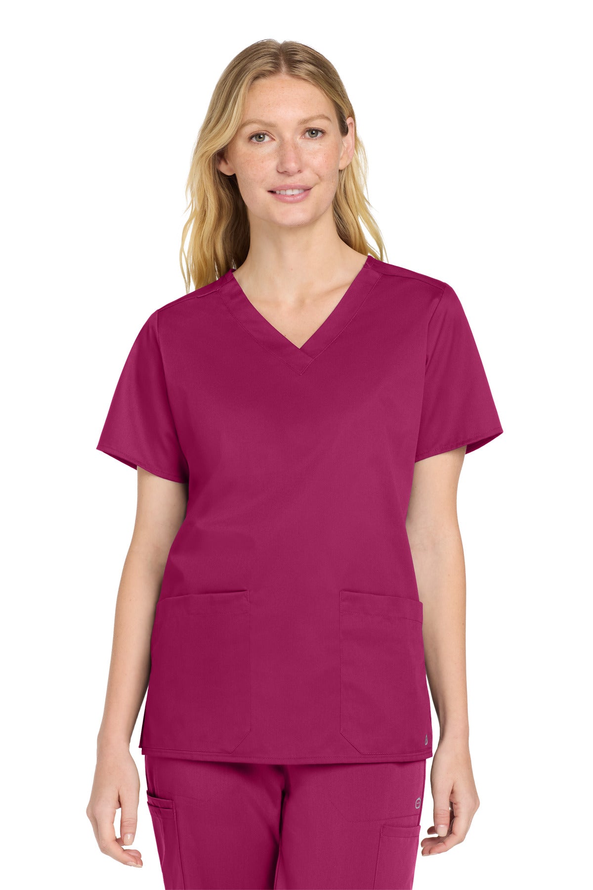 Custom Embroidery or DTF Print - Wink ®  Women's WorkFlex V-Neck Top WW4560