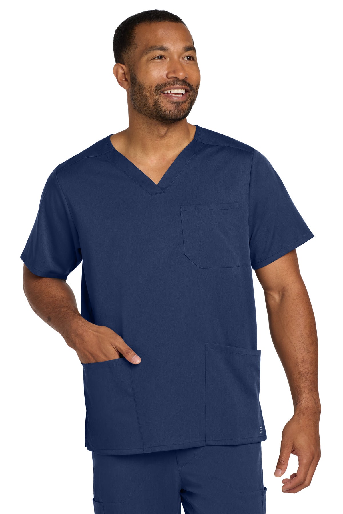 Custom Embroidery or DTF Print - Wink ®  Men's Premiere Flex ™  V-Neck Top WW5068
