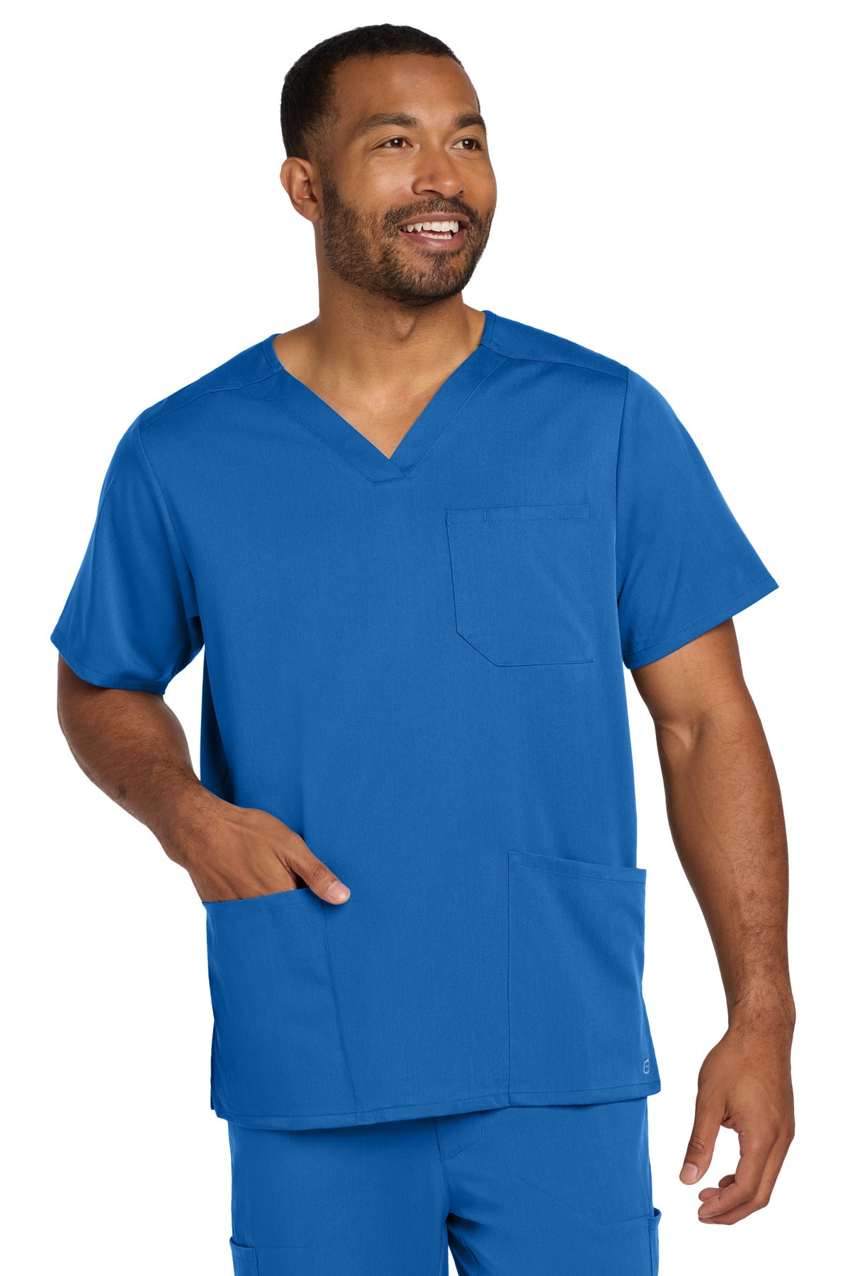 Custom Embroidery or DTF Print - Wink ®  Men's Premiere Flex ™  V-Neck Top WW5068