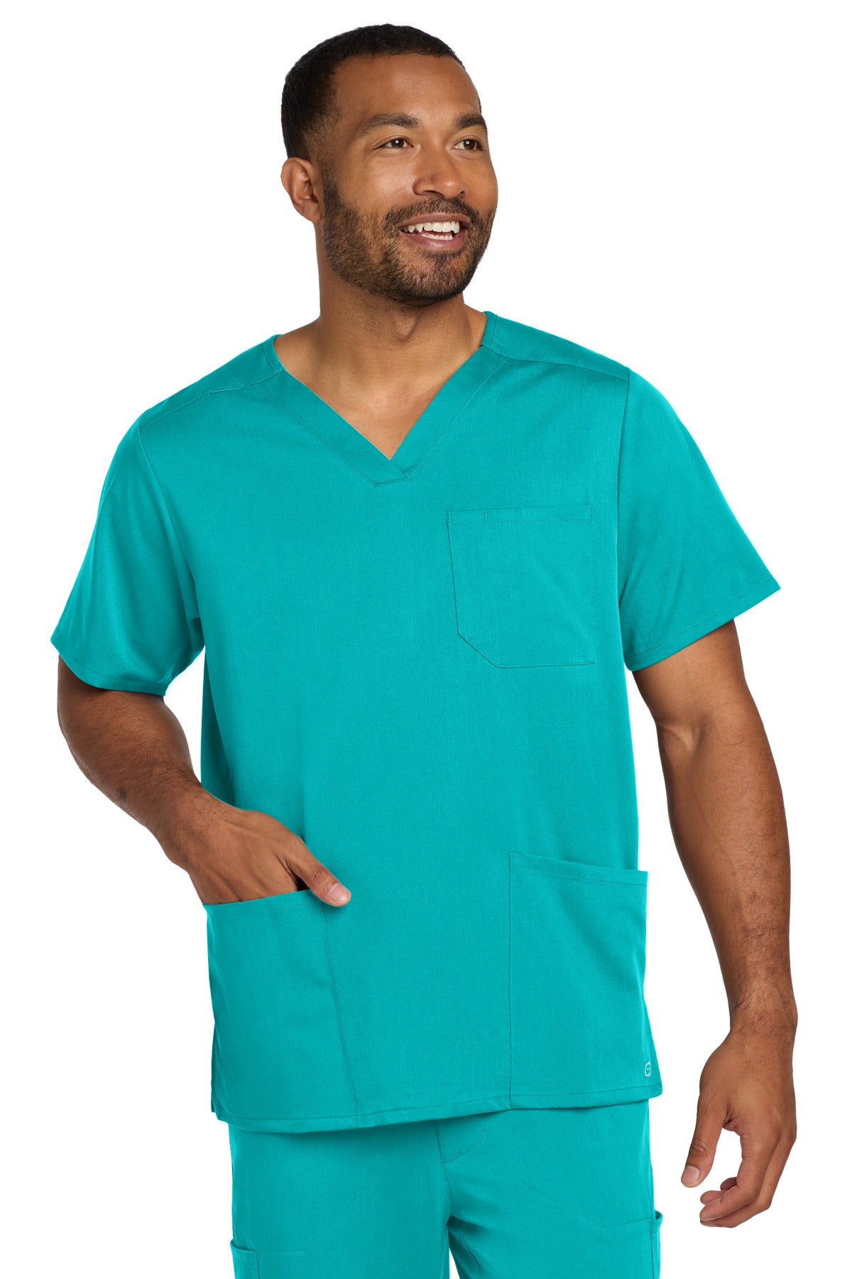 Custom Embroidery or DTF Print - Wink ®  Men's Premiere Flex ™  V-Neck Top WW5068