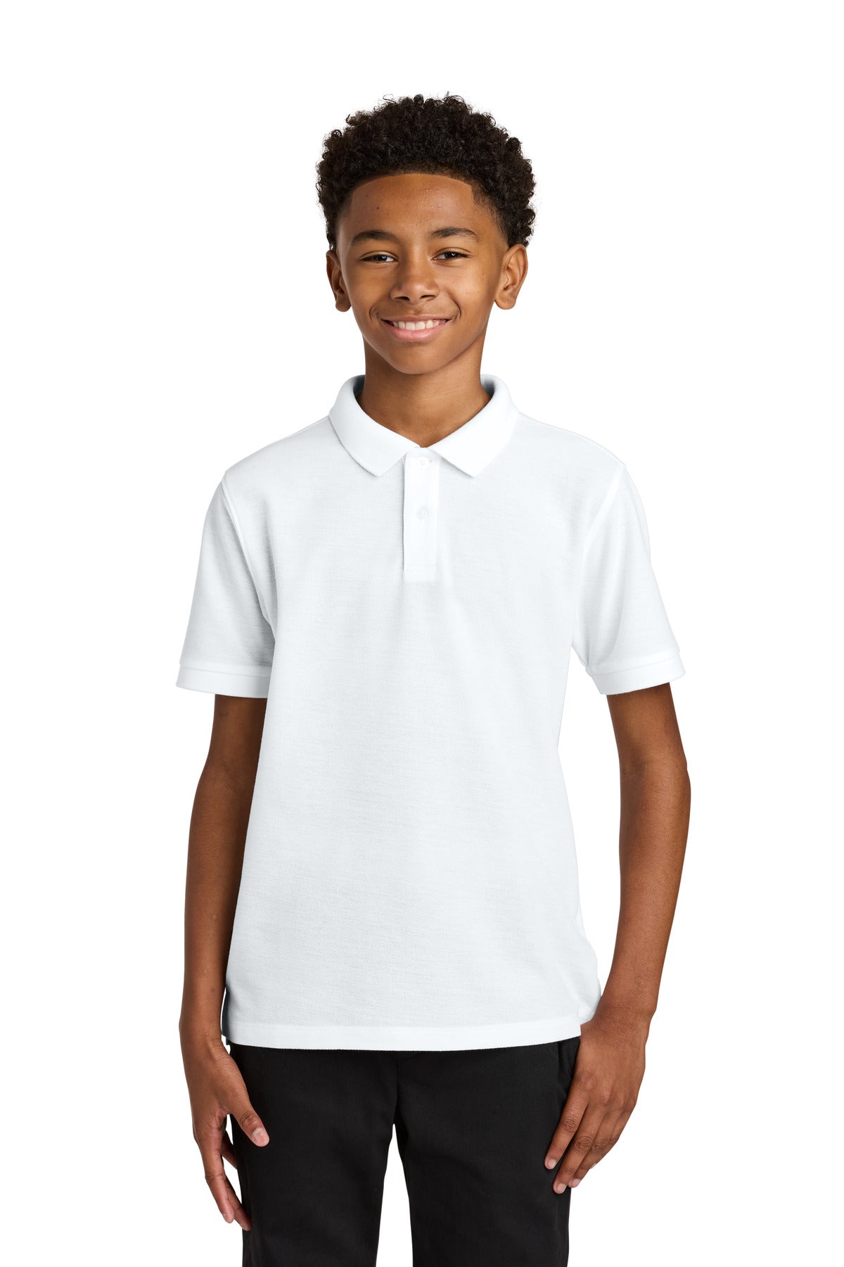 Custom Embroidery or DTF Print - Port Authority ®  Youth Wearever Signature Pique Polo Y200