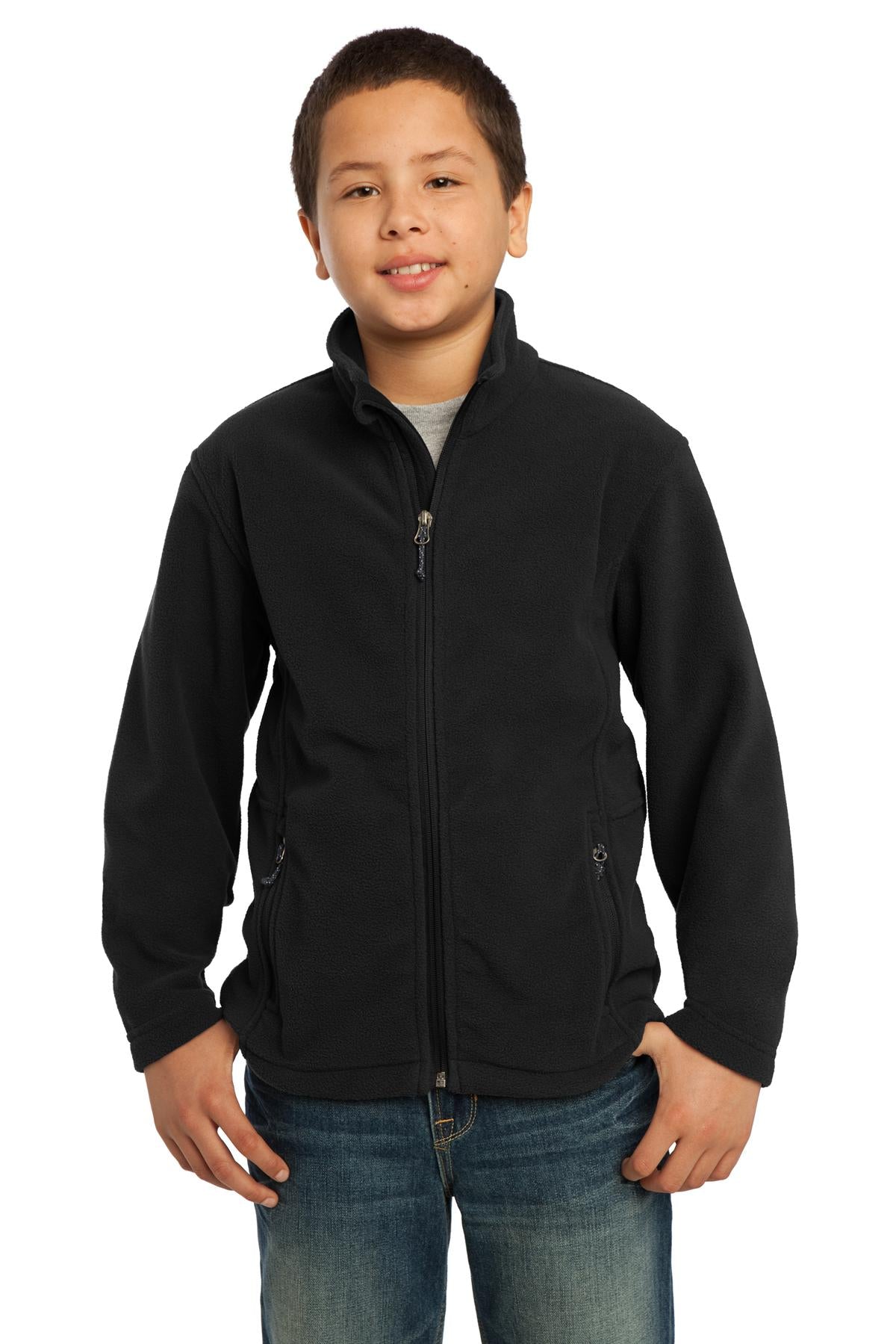 Custom Embroidery or DTF Print - Port Authority ®  Youth Value Fleece Jacket. Y217