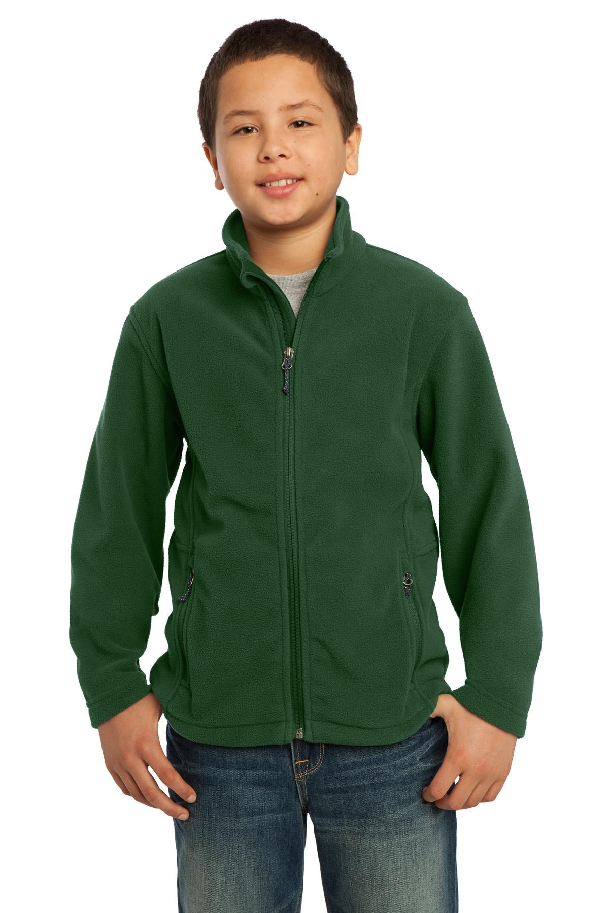 Custom Embroidery or DTF Print - Port Authority ®  Youth Value Fleece Jacket. Y217