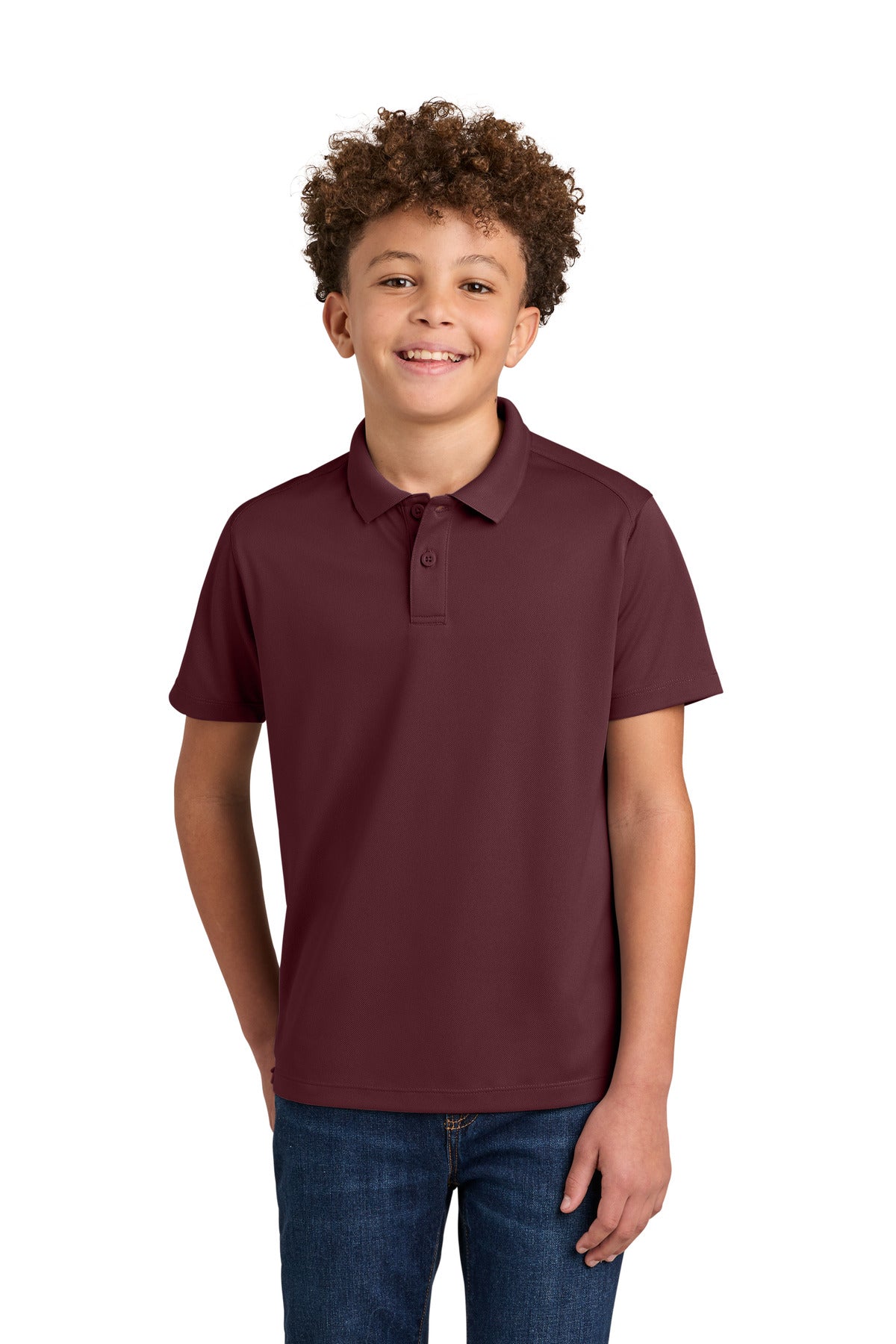 Custom Embroidery or DTF Print - Port Authority ®  Youth Wearever Performance Pique Polo Y240