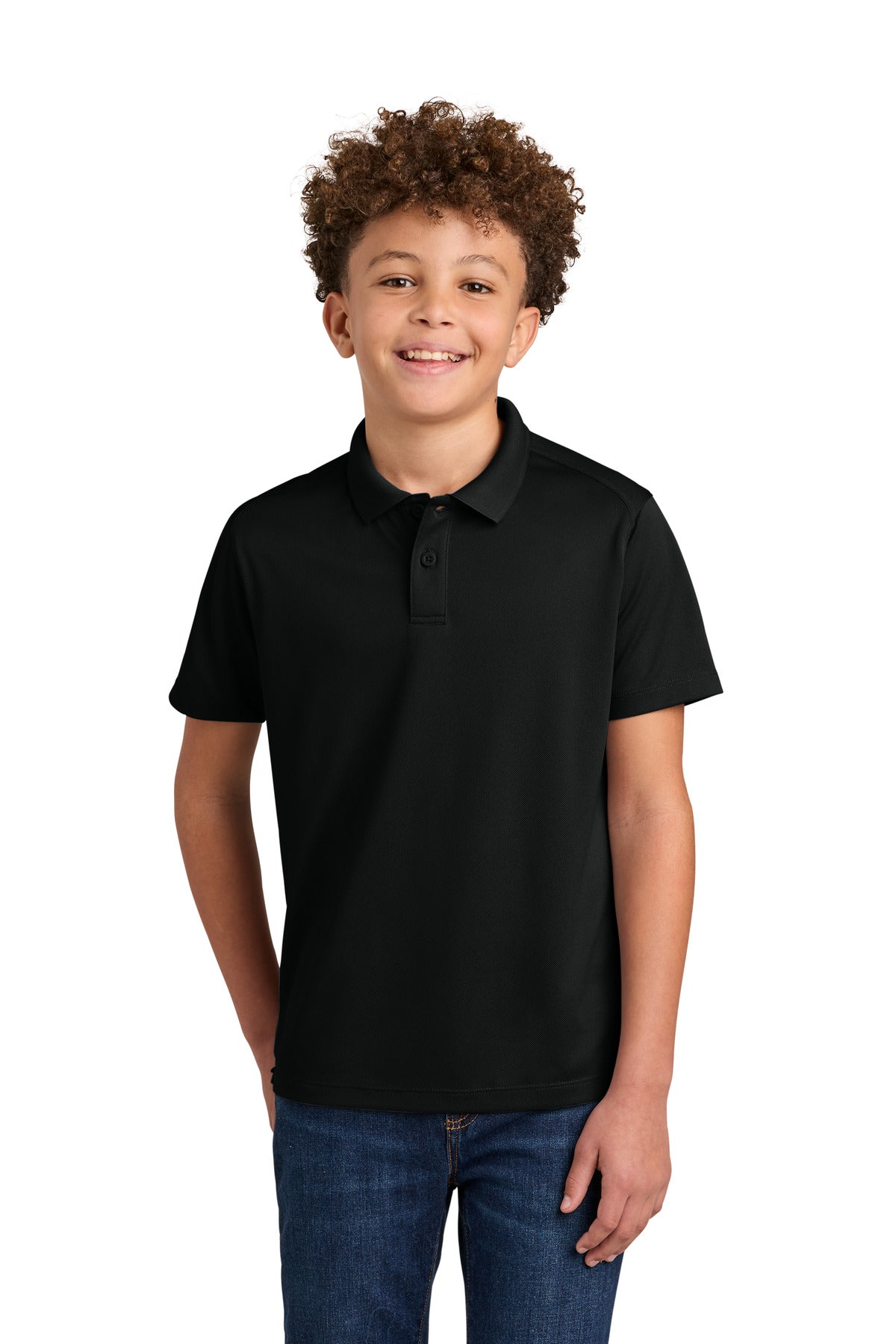 Custom Embroidery or DTF Print - Port Authority ®  Youth Wearever Performance Pique Polo Y240