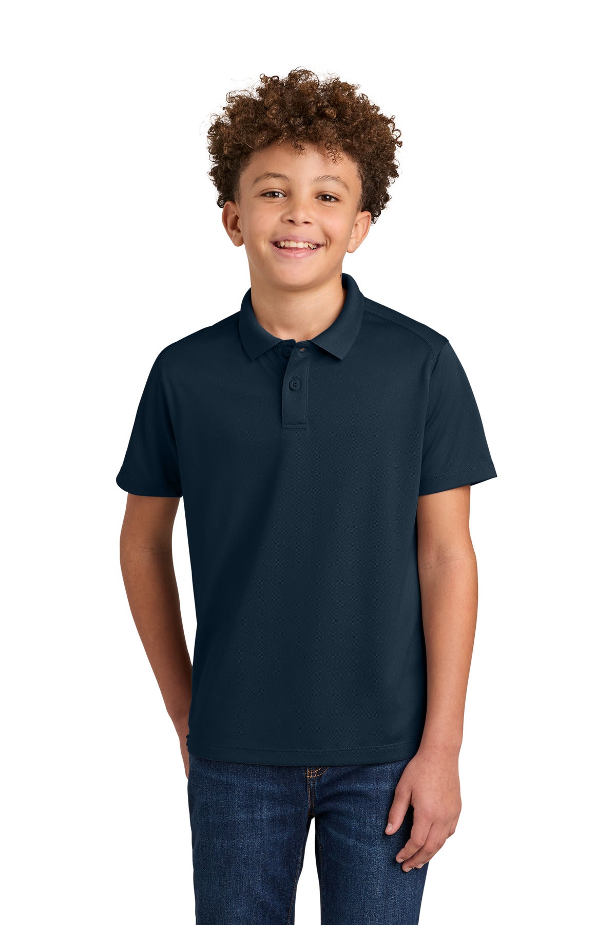 Custom Embroidery or DTF Print - Port Authority ®  Youth Wearever Performance Pique Polo Y240