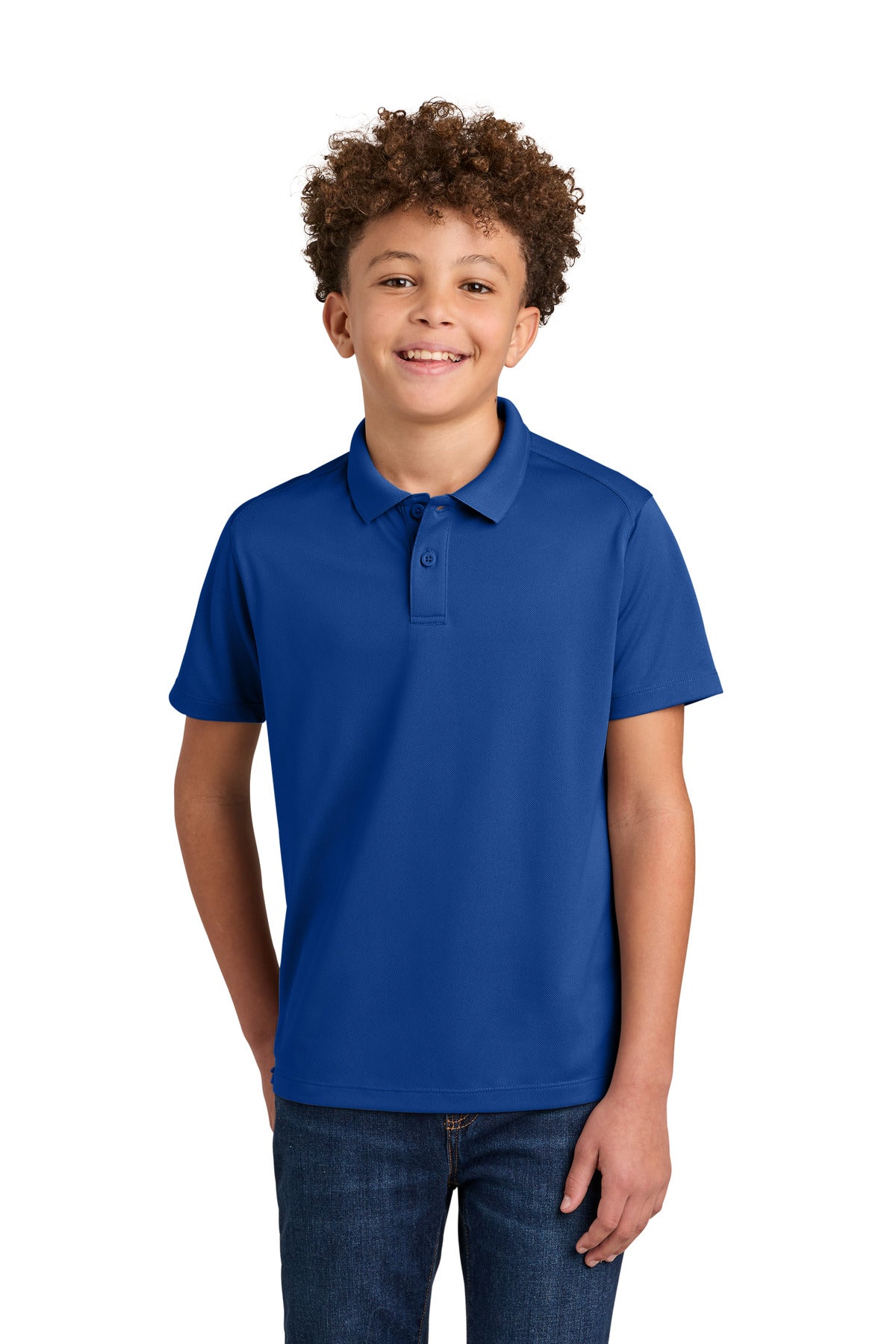 Custom Embroidery or DTF Print - Port Authority ®  Youth Wearever Performance Pique Polo Y240