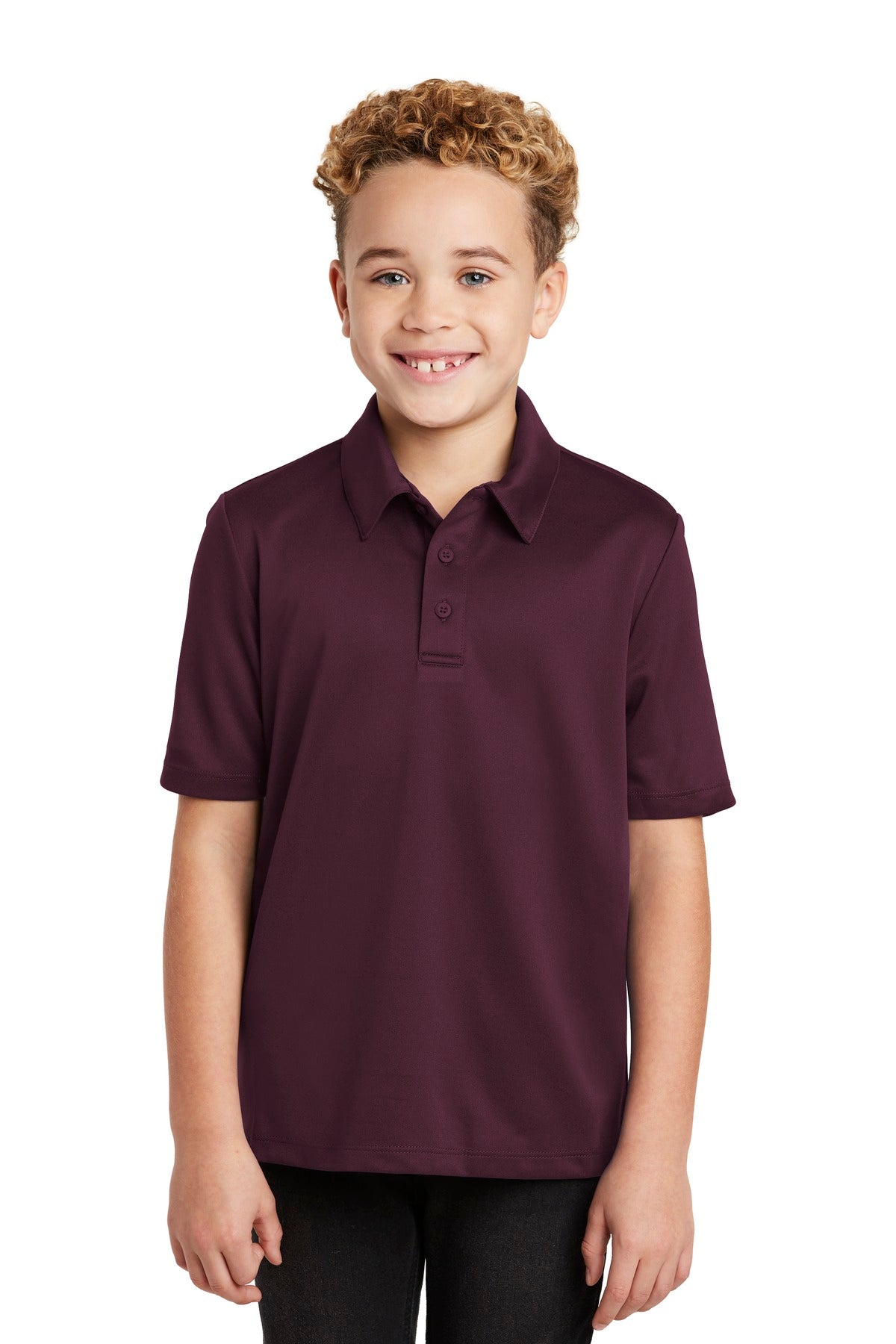 Custom Embroidery or DTF Print - Port Authority ®  Youth Silk Touch™ Performance Polo. Y540