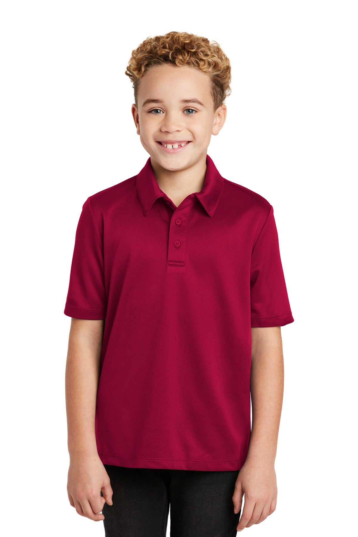 Custom Embroidery or DTF Print - Port Authority ®  Youth Silk Touch™ Performance Polo. Y540