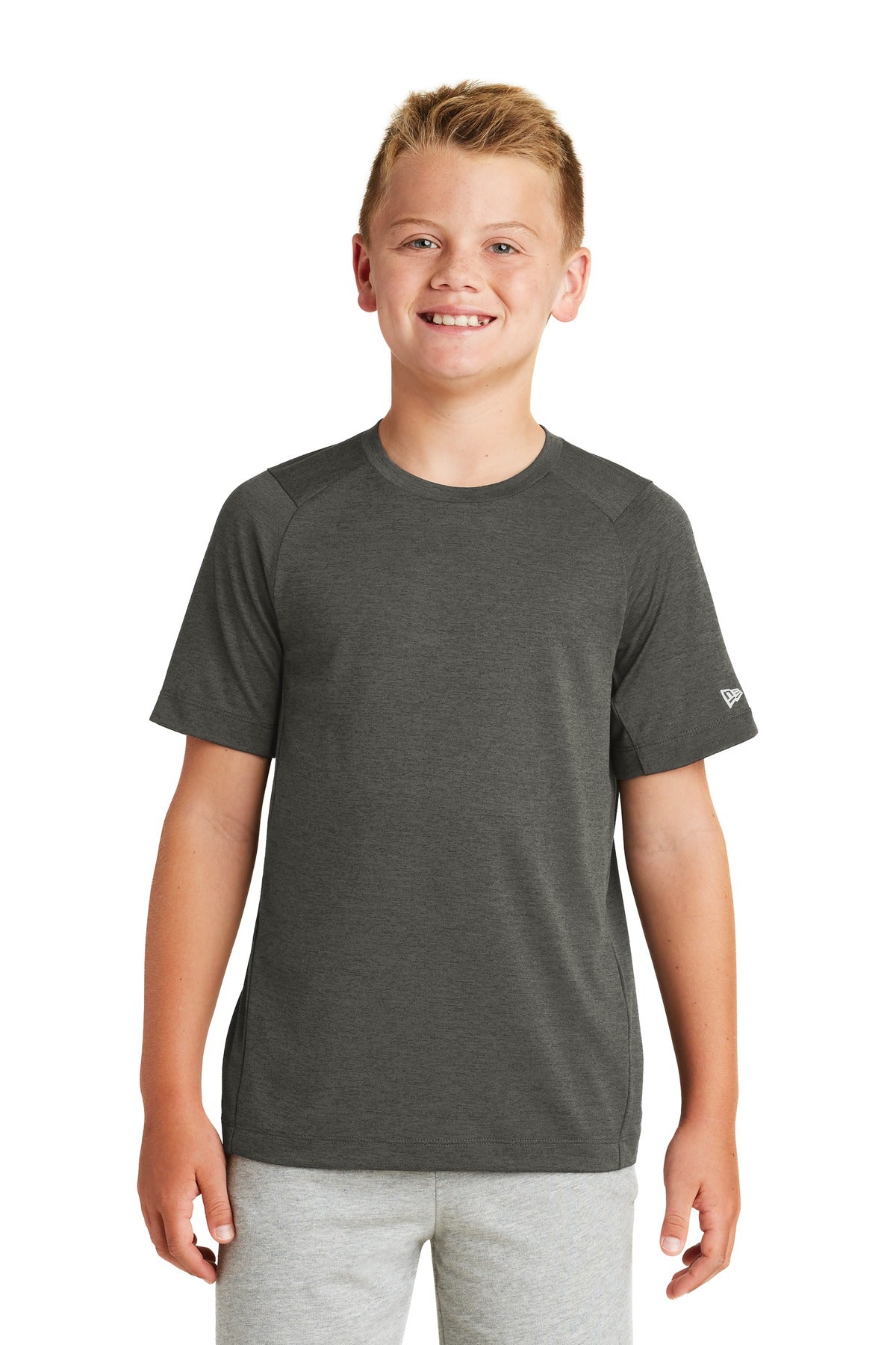 Custom Embroidery - New Era  ®  Youth Series Performance Crew Tee. YNEA200