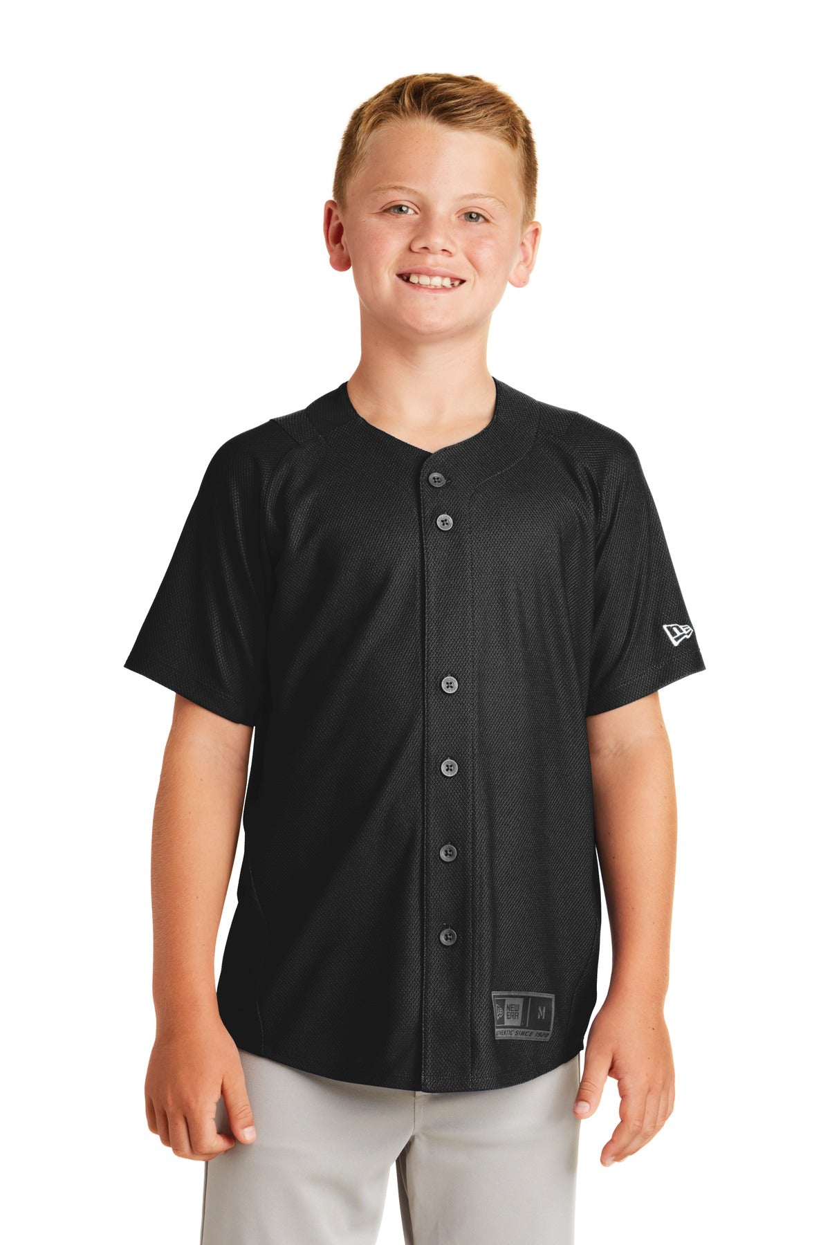 Custom Embroidered - New Era ® Youth Diamond Era Full-Button Jersey. YNEA220