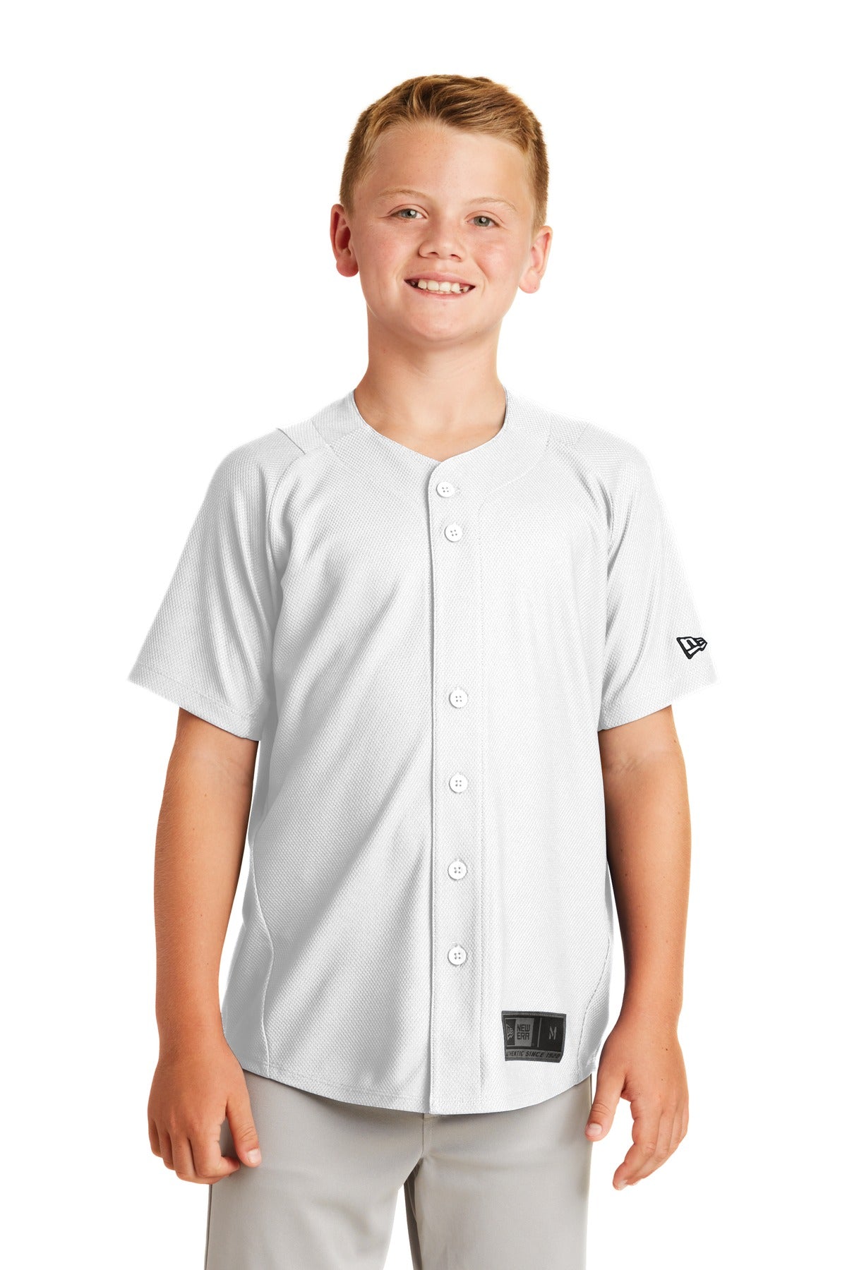 Custom Embroidered - New Era ® Youth Diamond Era Full-Button Jersey. YNEA220