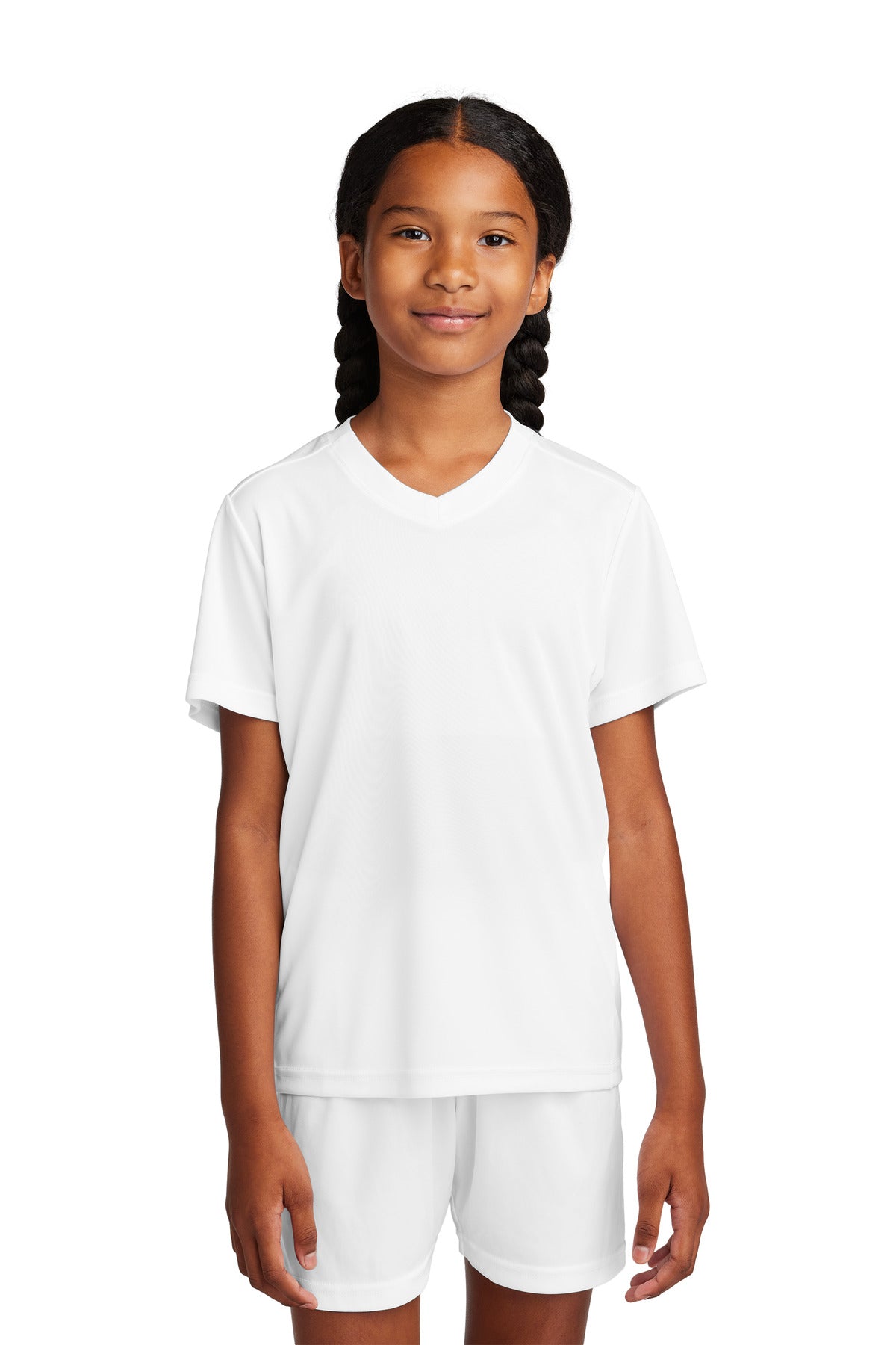 Custom Embroidery or DTF Print - Sport-Tek ®  Youth Competitor ™  United V-Neck YST101