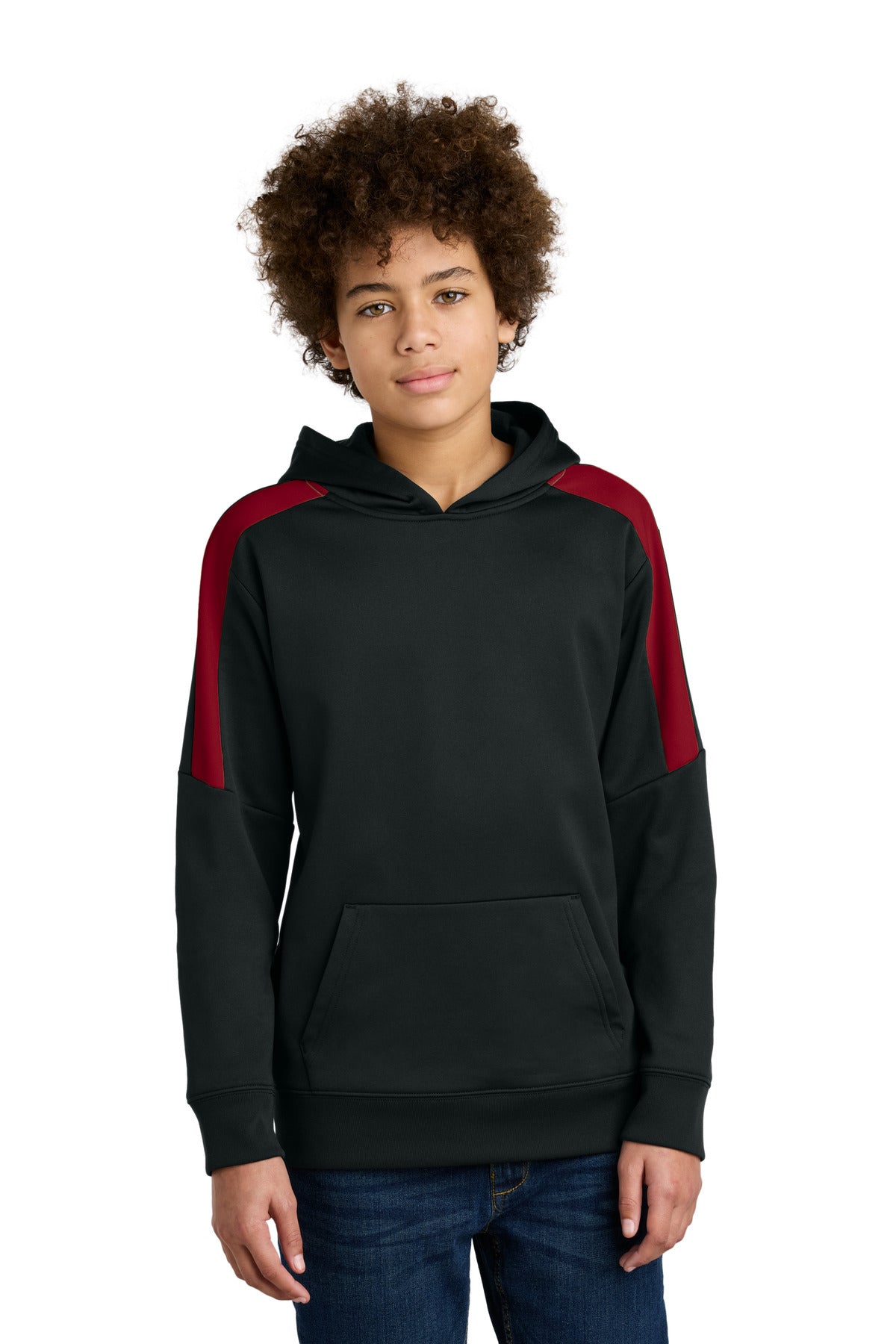 Custom Embroidery or DTF Print - Sport-Tek ®  Youth Sport-Wick ®  Fleece United Pullover Hoodie YST255