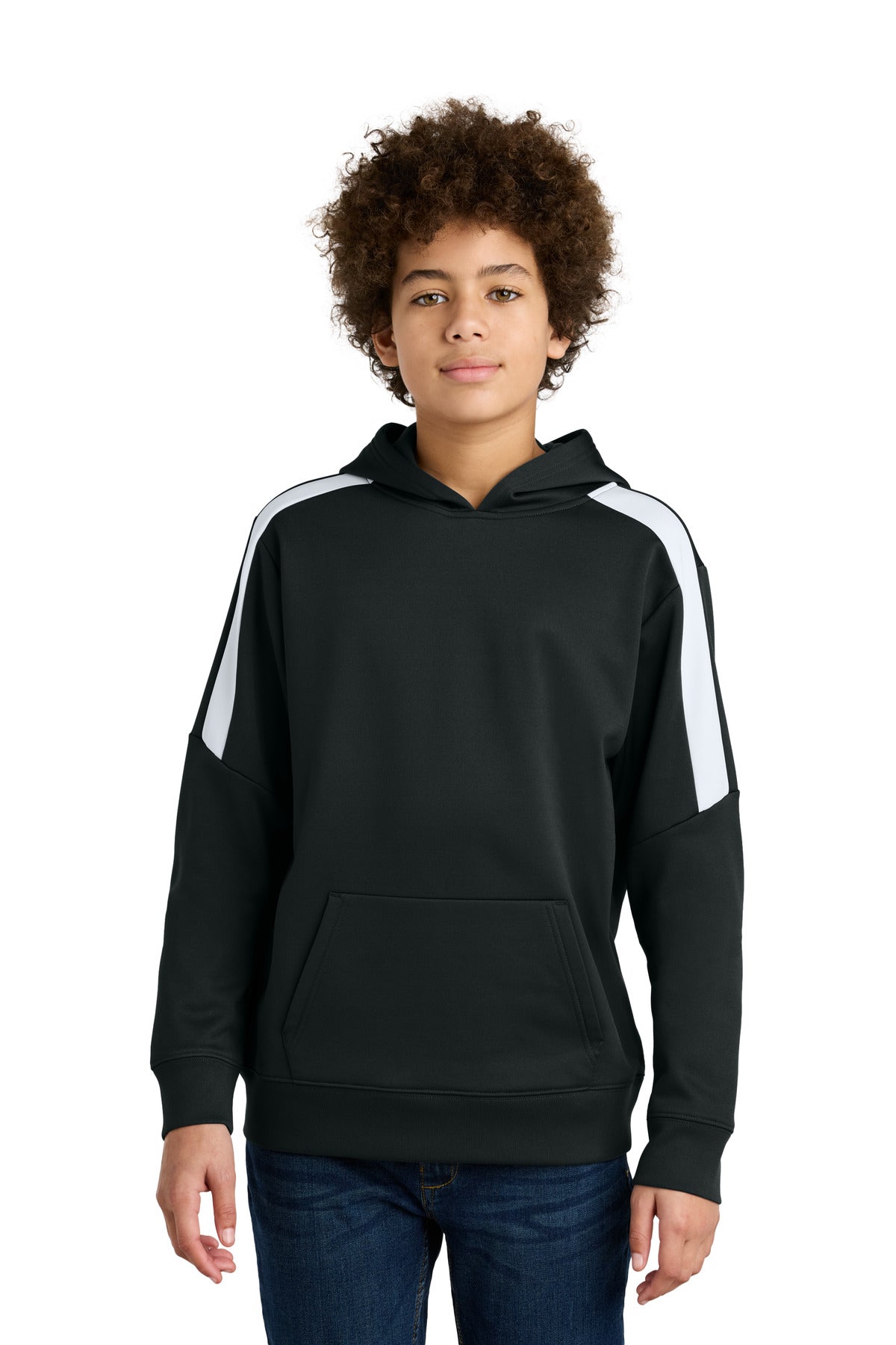 Custom Embroidery or DTF Print - Sport-Tek ®  Youth Sport-Wick ®  Fleece United Pullover Hoodie YST255