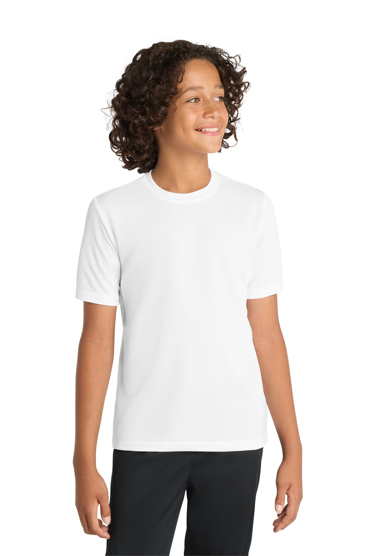 Custom Embroidery or DTF Print - Sport-Tek ®  Youth PosiCharge ®  RacerMesh® Tee. YST340