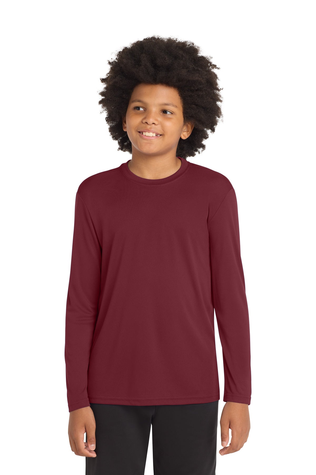Custom Embroidery or DTF Print - Sport-Tek ®  Youth Long Sleeve PosiCharge ®  Competitor™ Tee. YST350LS