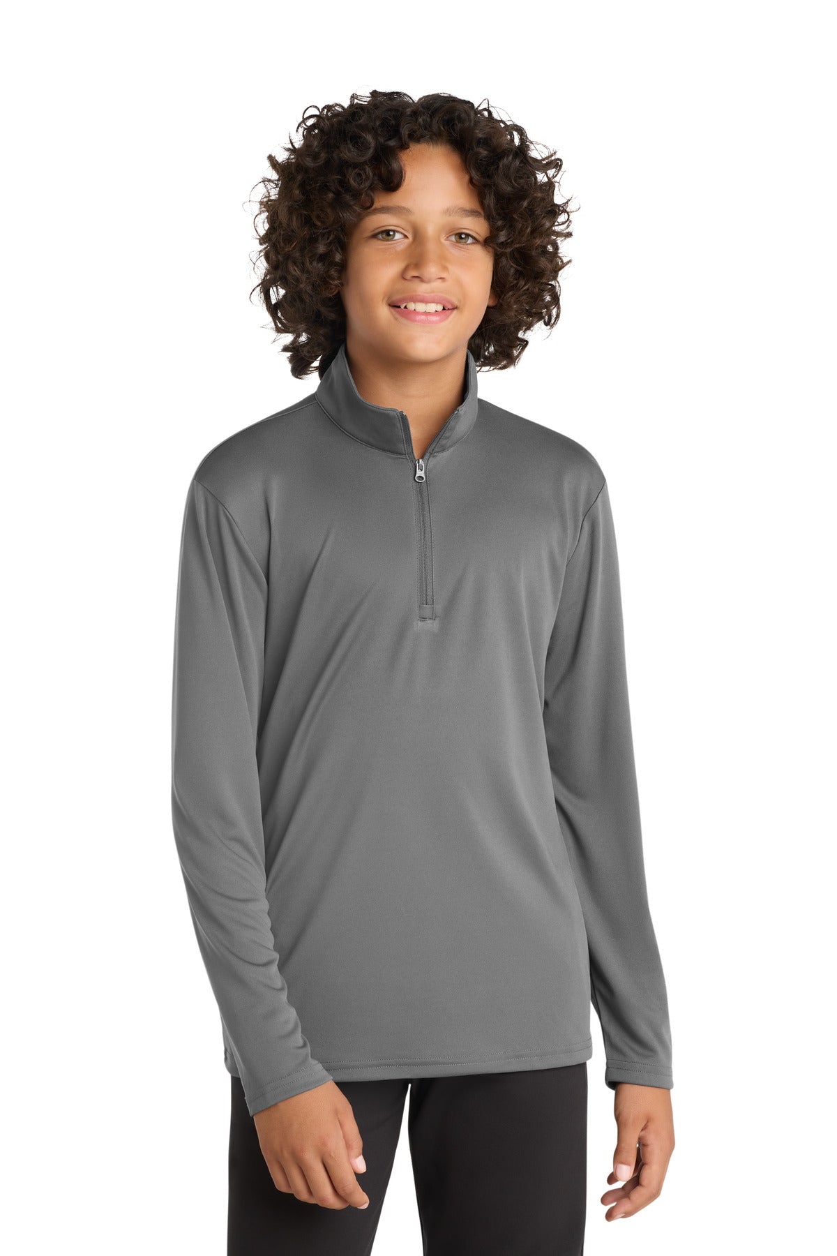 Custom Embroidery or DTF Print - Sport-Tek  ®  Youth PosiCharge  ®  Competitor  ™  1/4-Zip Pullover. YST357