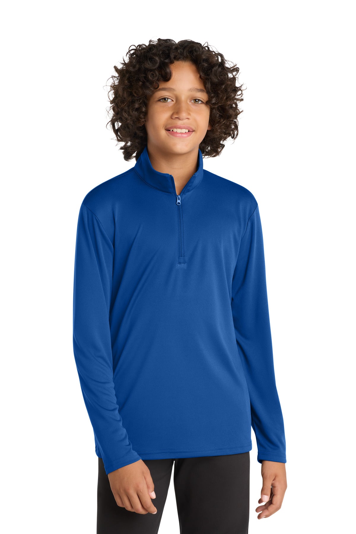 Custom Embroidery or DTF Print - Sport-Tek  ®  Youth PosiCharge  ®  Competitor  ™  1/4-Zip Pullover. YST357