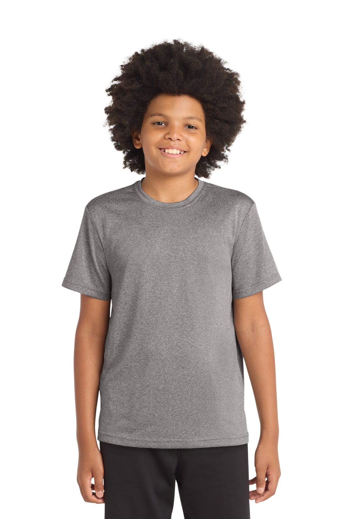 Custom Embroidery or DTF Print - Sport-Tek ®  Youth Heather Contender™ Tee. YST360