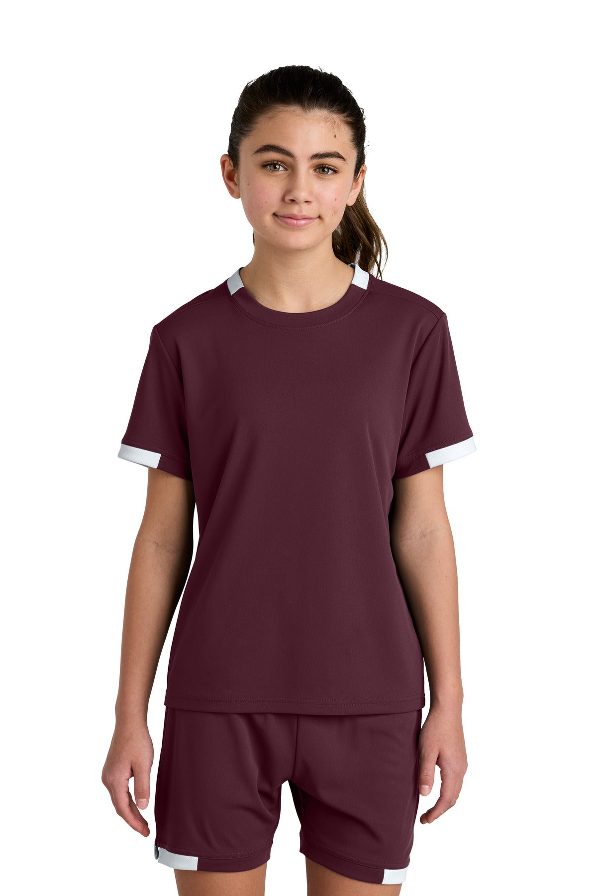 Custom Embroidery or DTF Print - Sport-Tek ®  Youth Club Short Sleeve Crew YST440