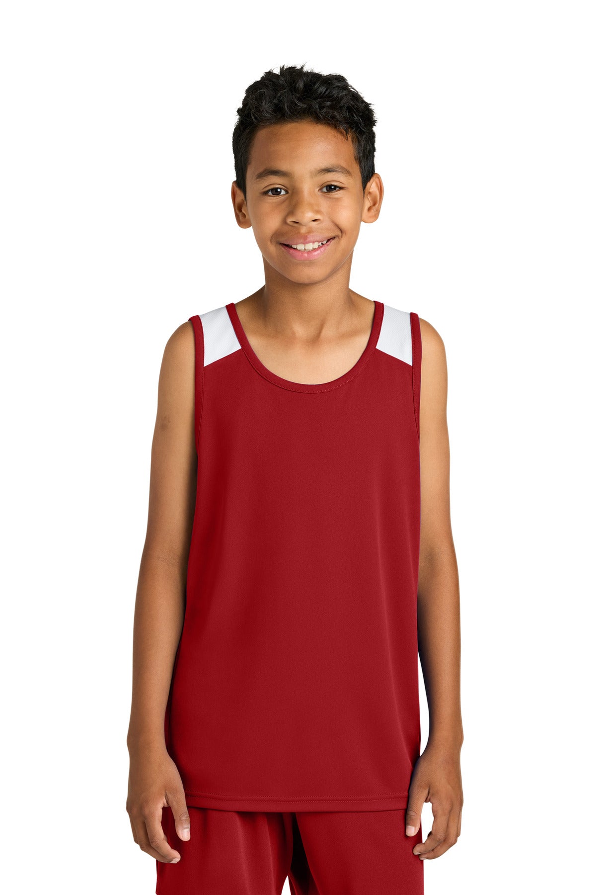 Custom Embroidery or DTF Print - Sport-Tek ®  Youth Club Track Tank YST446