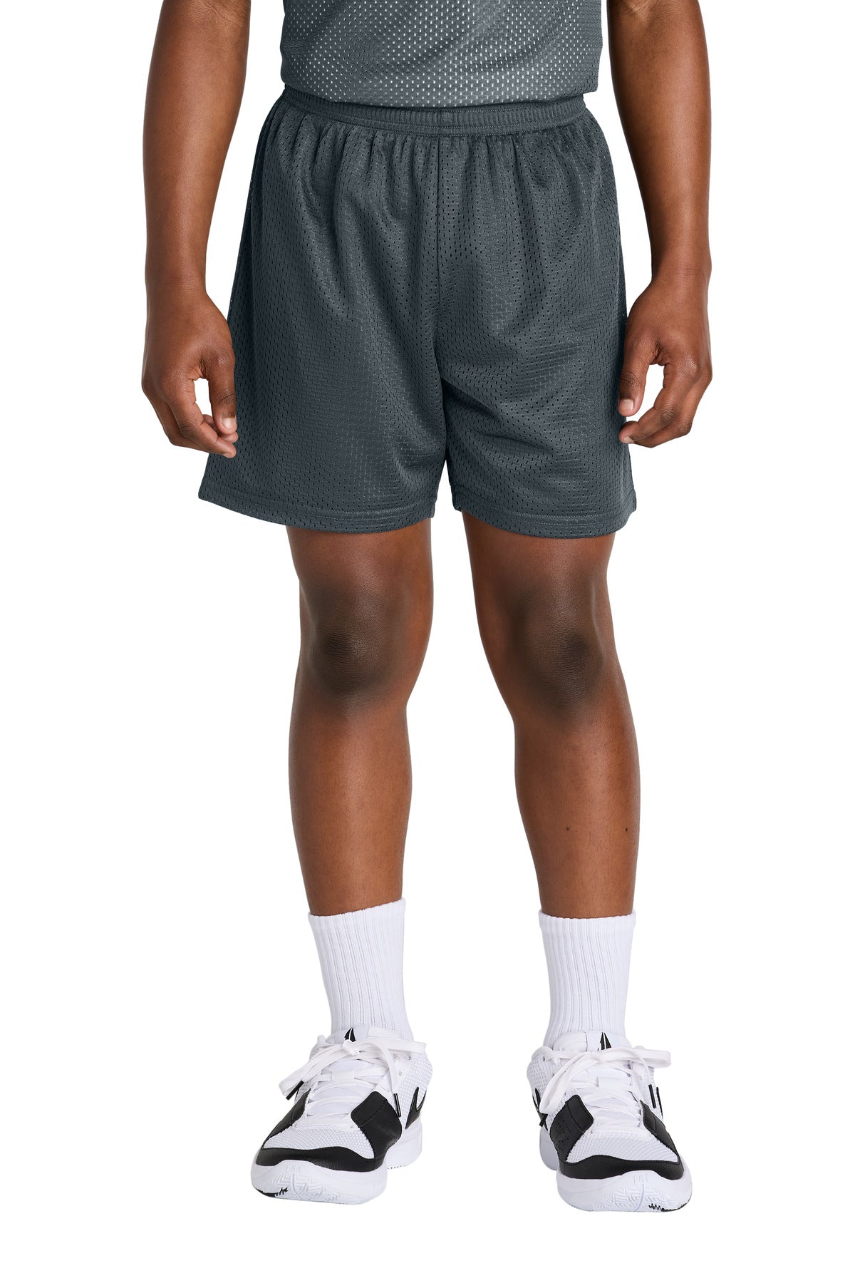 Custom Embroidery or DTF Print - Sport-Tek ®  Youth PosiCharge ®  Mesh 5' Short YST5100