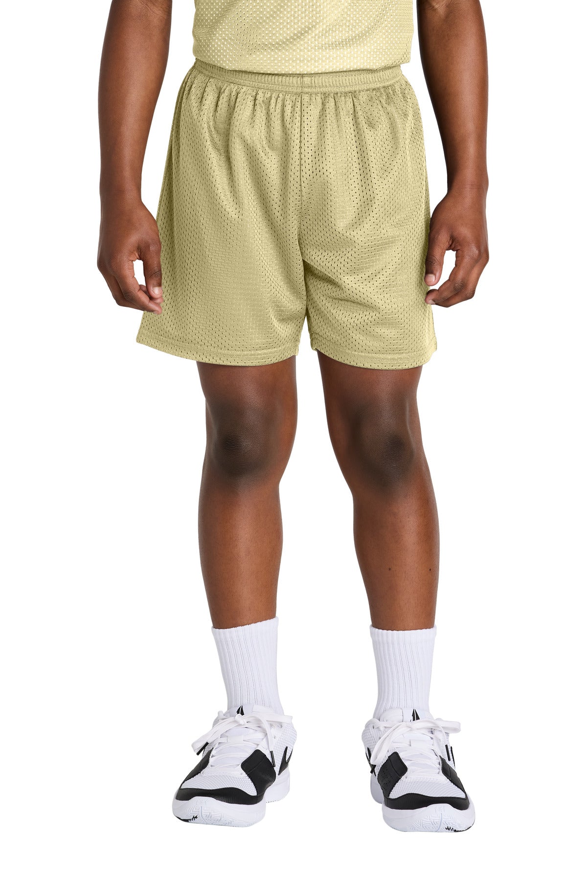 Custom Embroidery or DTF Print - Sport-Tek ®  Youth PosiCharge ®  Mesh 5' Short YST5100