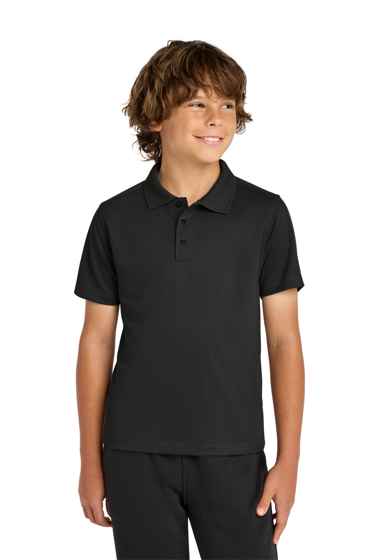 Custom Embroidery or DTF Print - Sport-Tek ®  Youth UV Micropique Polo YST740
