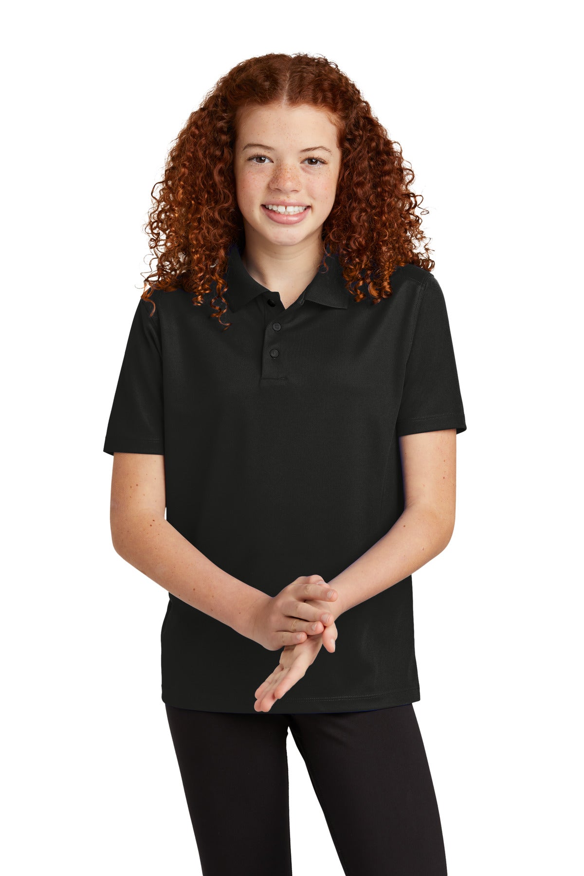 Custom Embroidery or DTF Print - Sport-Tek ®  Youth UV Micropique Polo YST740