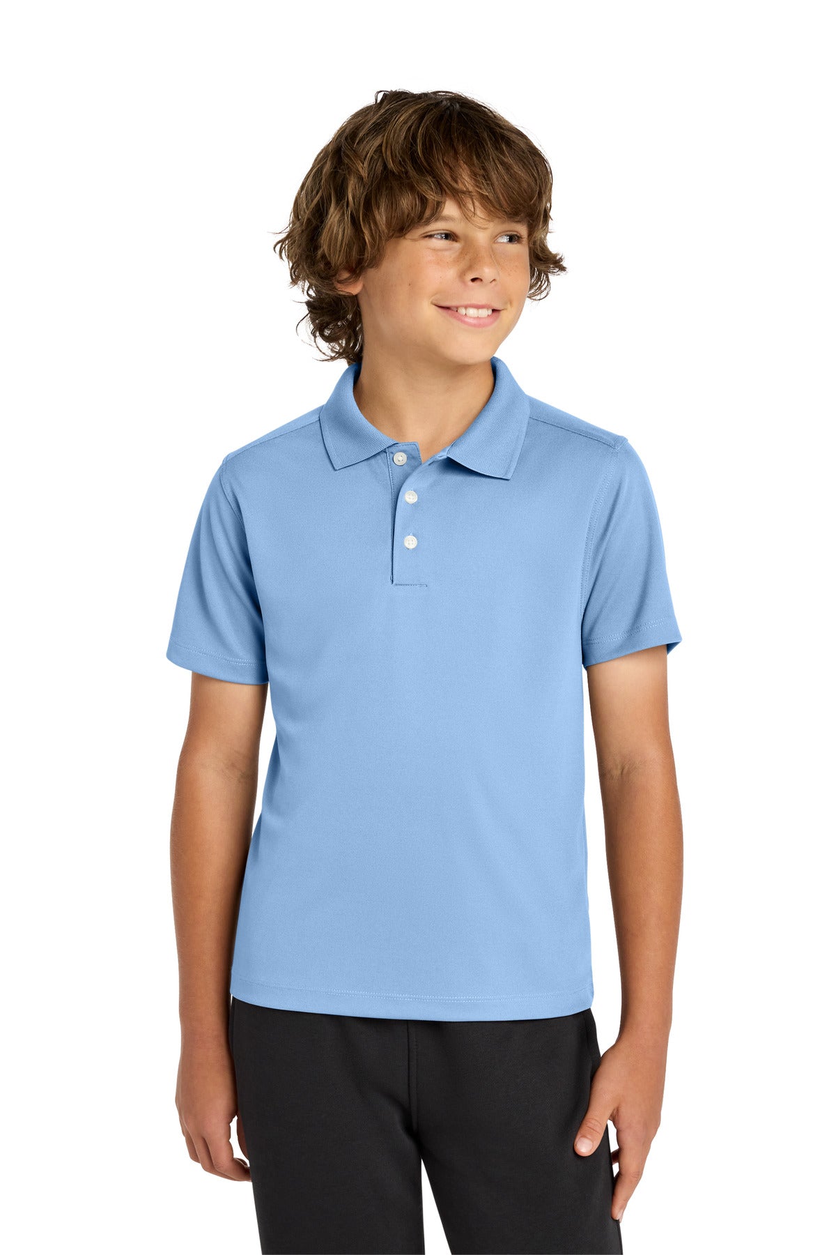 Custom Embroidery or DTF Print - Sport-Tek ®  Youth UV Micropique Polo YST740