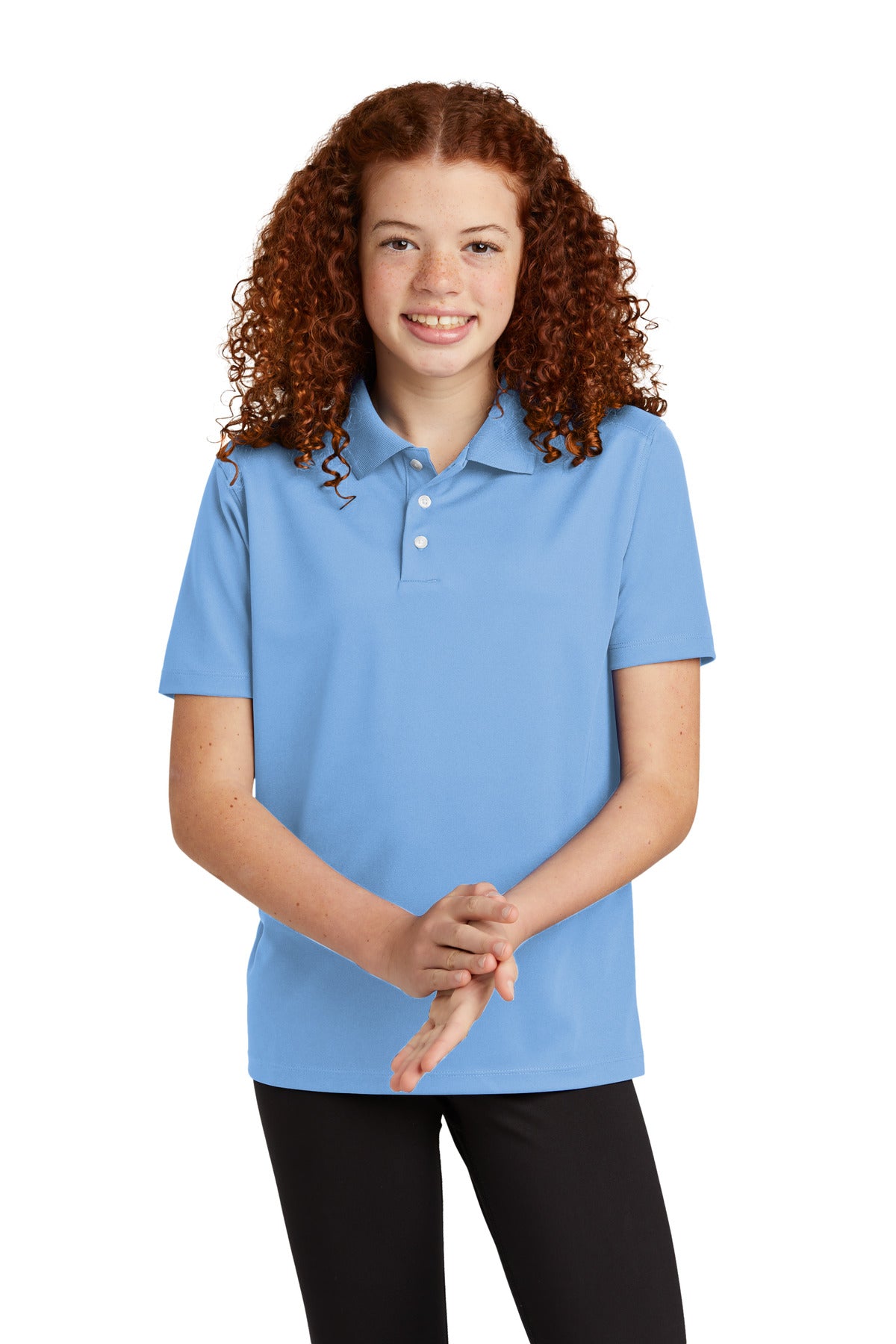 Custom Embroidery or DTF Print - Sport-Tek ®  Youth UV Micropique Polo YST740